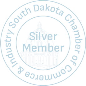 South Dakota Chamber of Commerce and Industry Silver Member emblem.