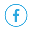 Light Blue Facebook logo icon.