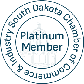 South Dakota Chamber of Commerce and Industry Platinum Member emblem.