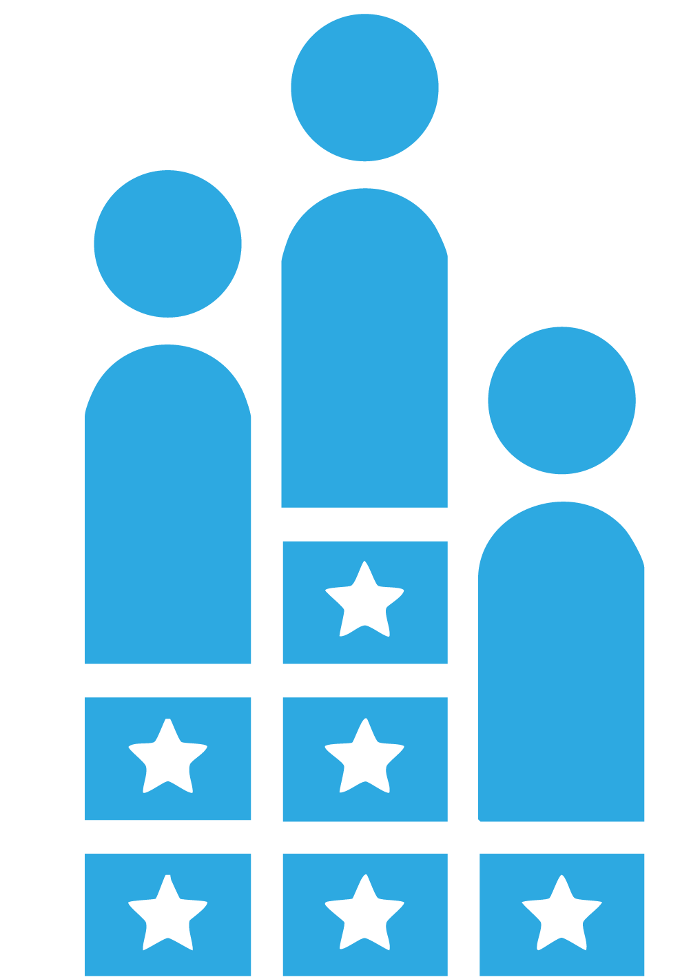 Light Blue National Civics Bee logo icon.