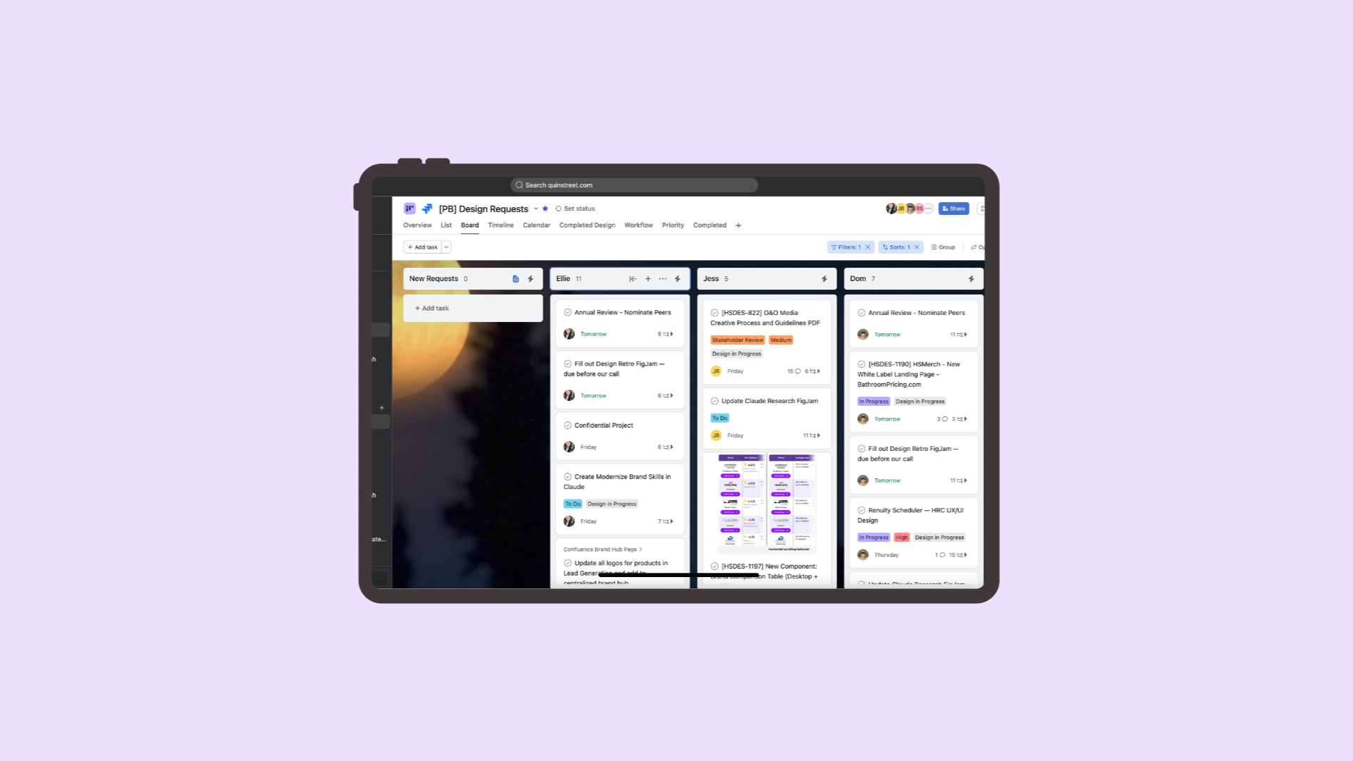 Asana Design Process