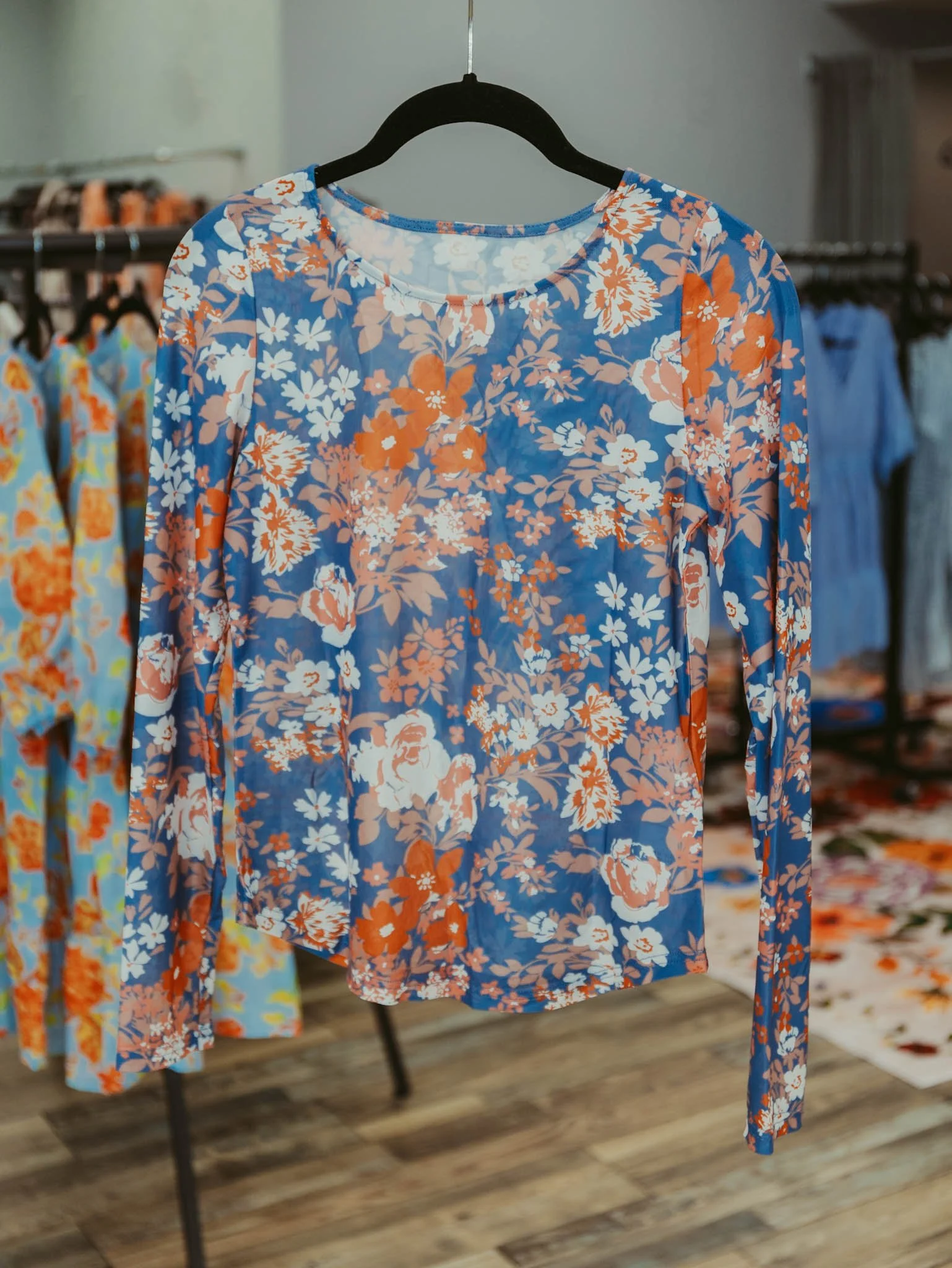 Orchid Petal Mesh Top