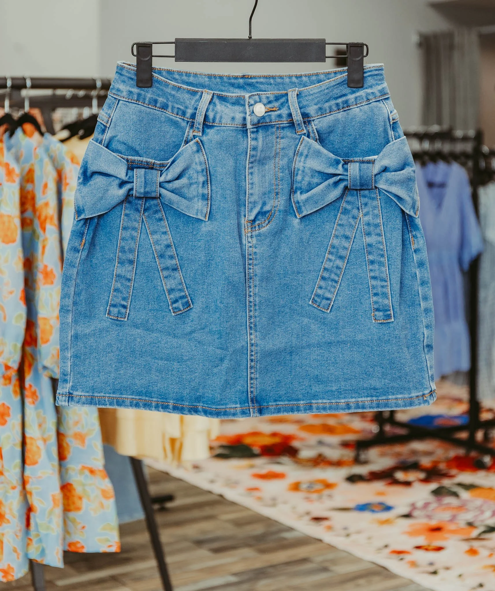 Coquette Denim Skirt