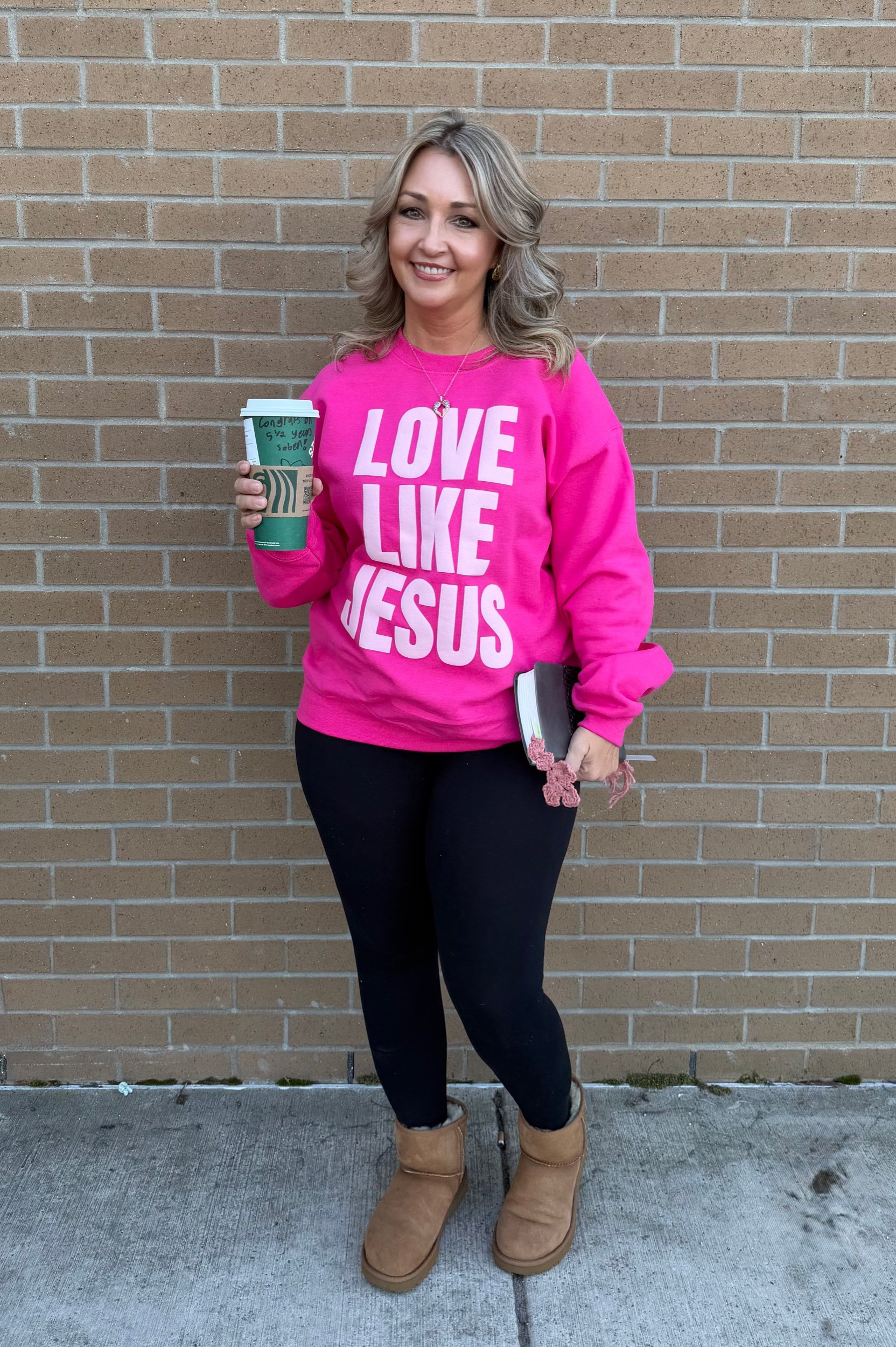 Love like Jesus Crewneck | Pink