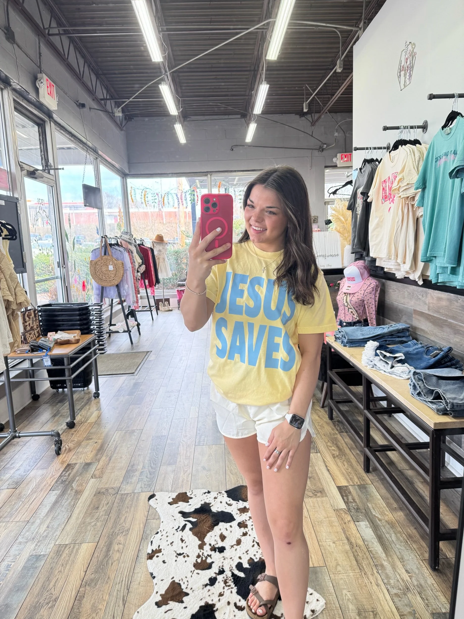 Jesus Saves Graphic T-shirt