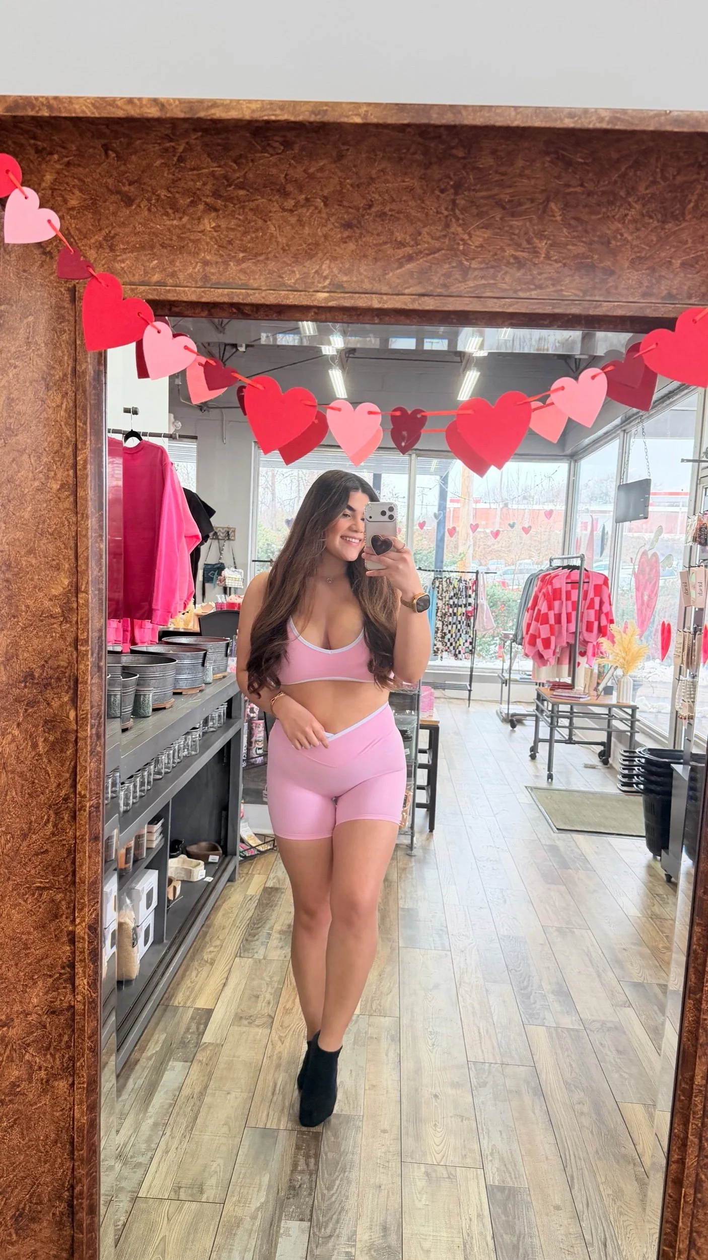 Pink Spandex Workout Pieces