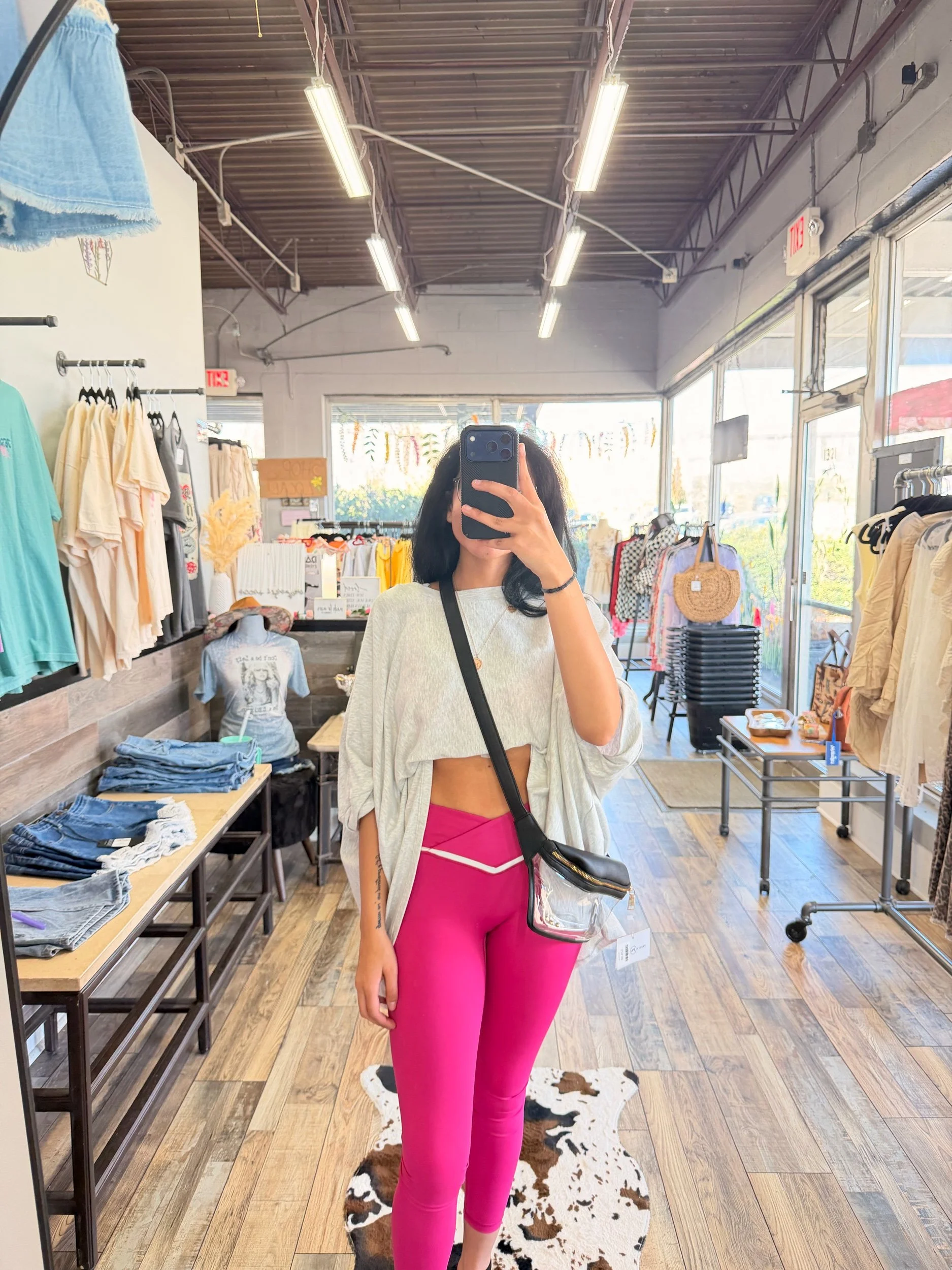 Dark Pink Spandex Workout Pants