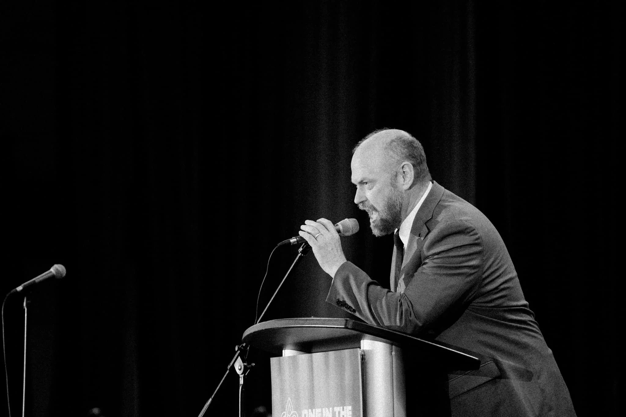 Tim Kernan speaking at a Christian Conference, One in the Spirit, Los Angeles California.