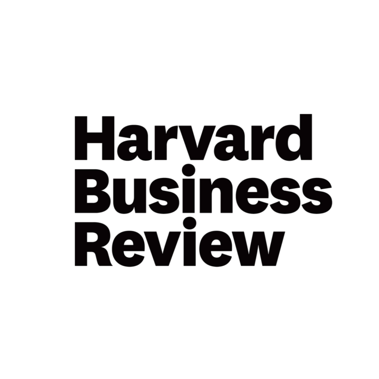 Harvard Business Review logo in black text on a white background.