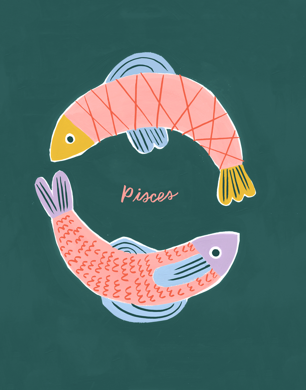 Horoscope illustration collection