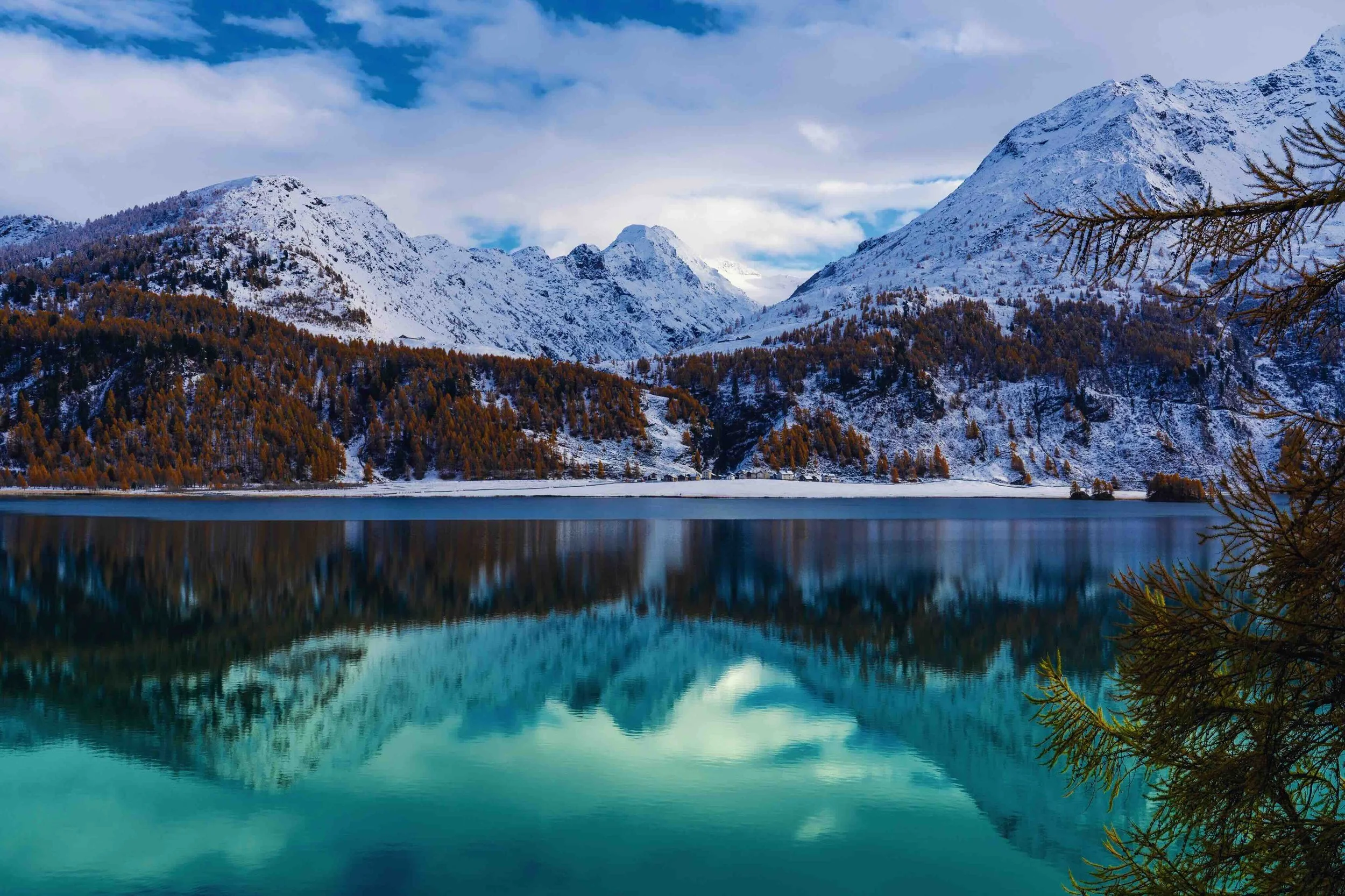Lake Sils Autumn Switzerland
