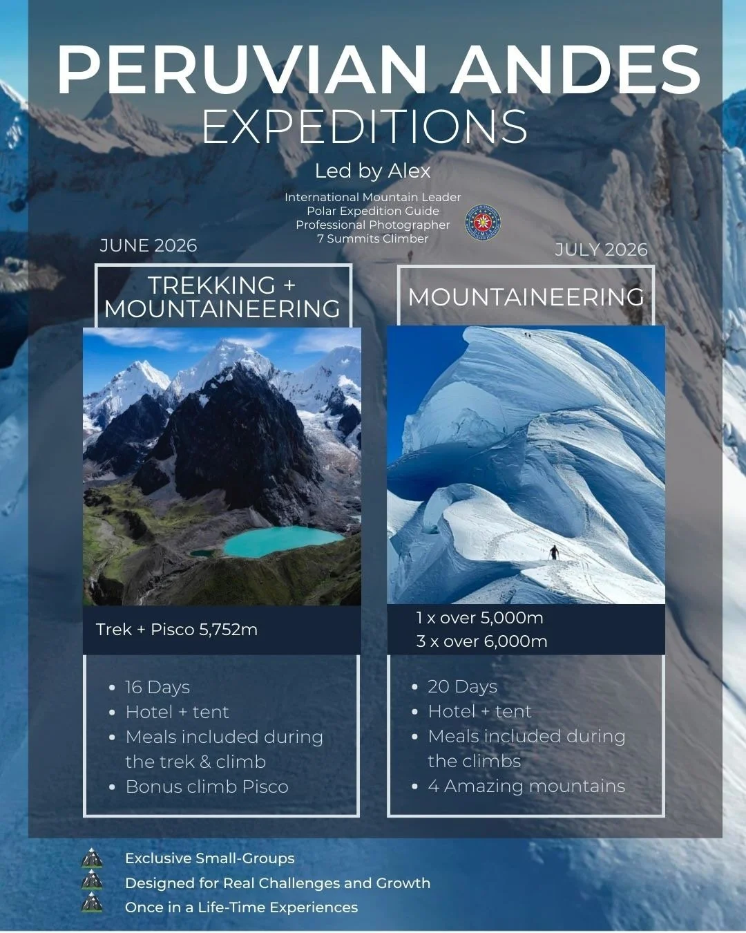 Huayhuash Trekking and Pisco Climb expedition