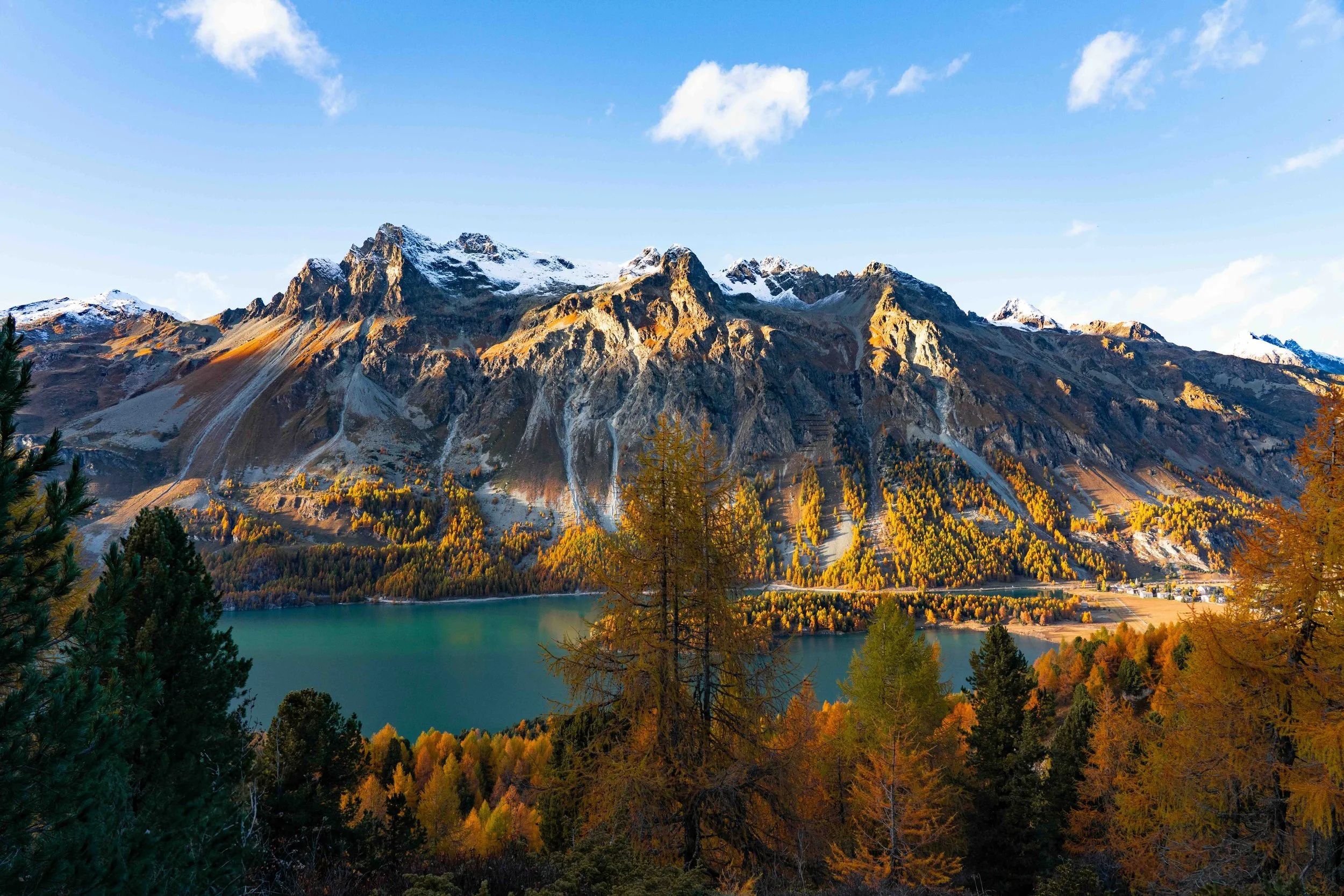 Lake Sils Autumn Switzerland