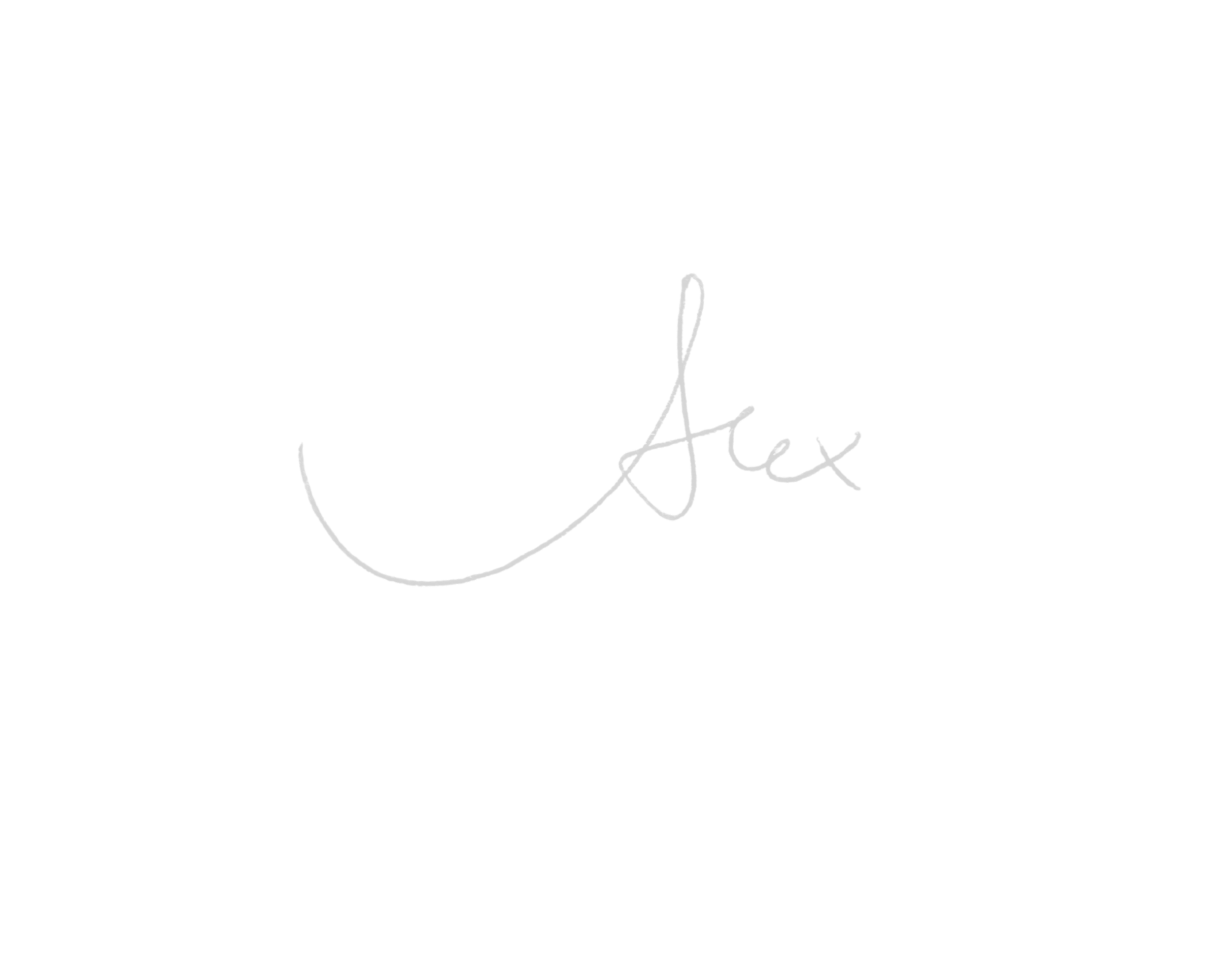 Alex handwritten digital signature.