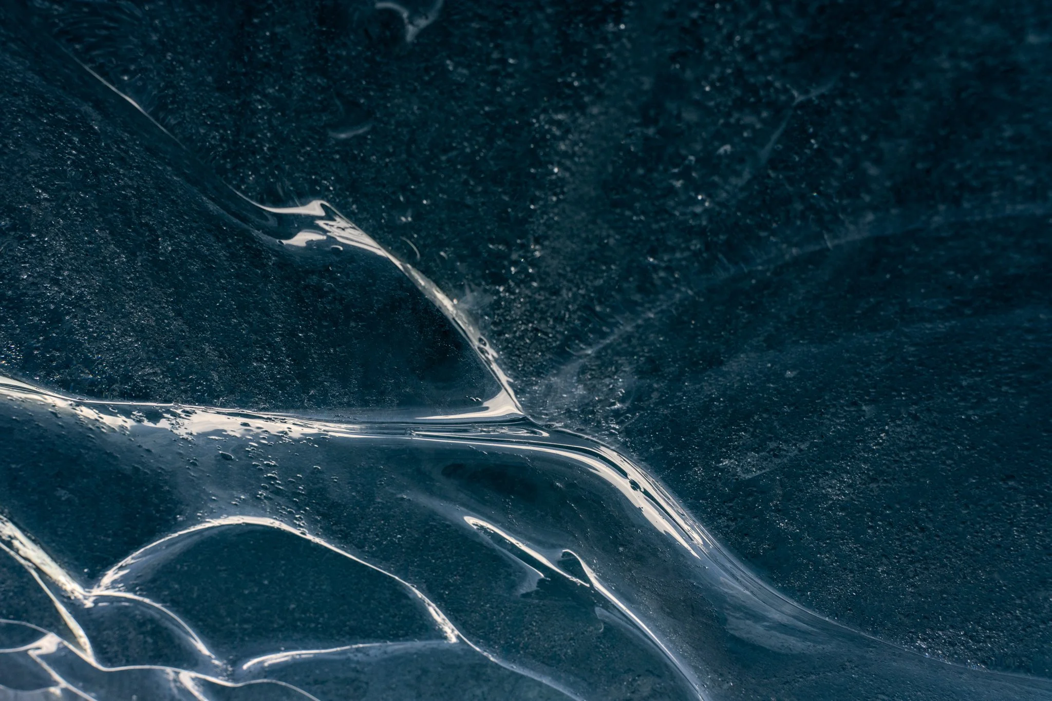 Ice cave at Morteratsch Glacier Switzerland