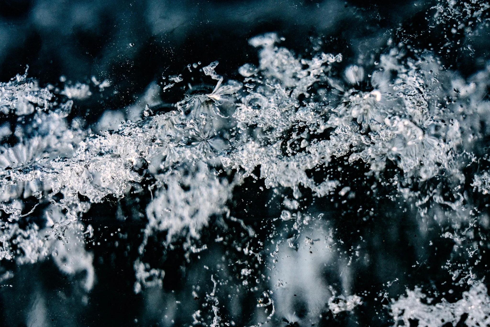 Ice at Morteratsch Glacier Switzerland