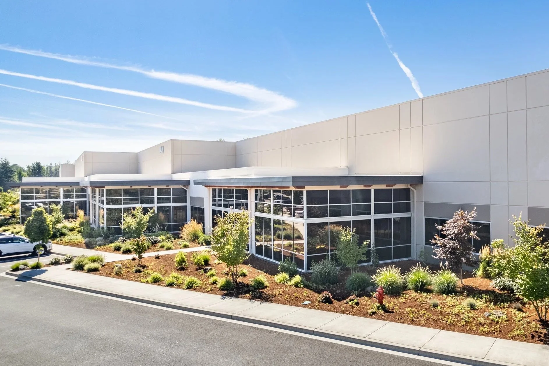 Modern Portland-area flex industrial building—leasing, renewals, and availability shortlist