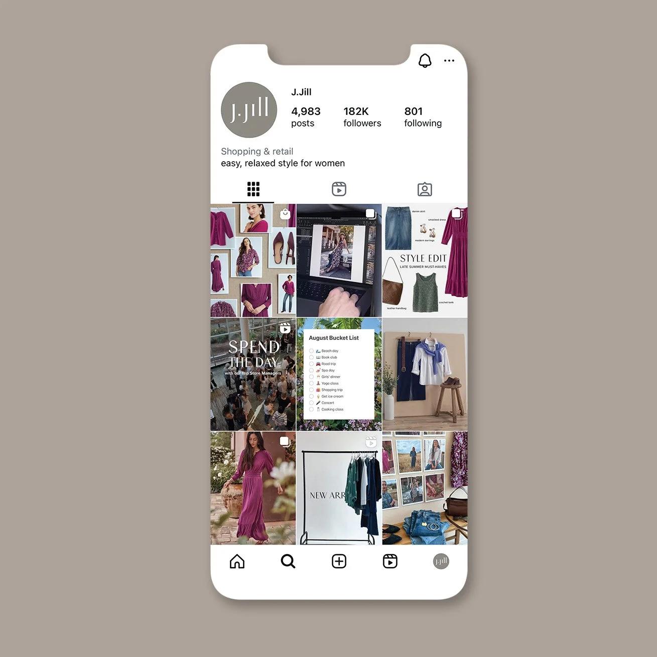 J.Jill   |   Social Media Design