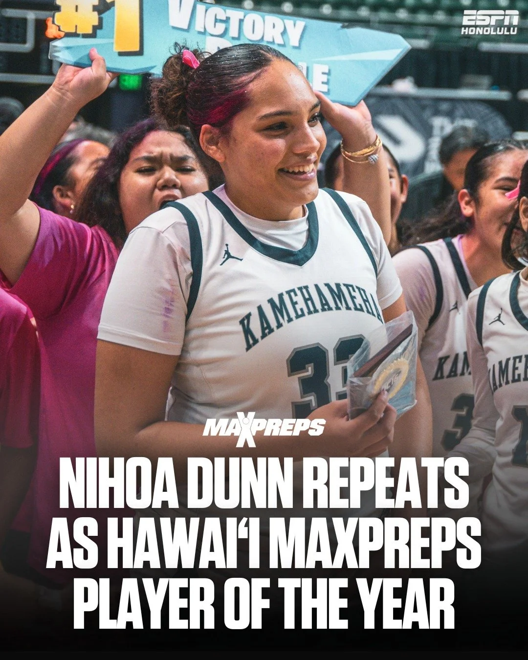 Back-to-back state titles. Back-to-back MaxPreps POTY. Legacy secured. 🌺🏆

Nihoa Dunn earns back-to-back MaxPreps Hawai&lsquo;i Player of the Year honors after leading Kamehameha Kapalama to a 27-5 record and a second straight Division I state cham
