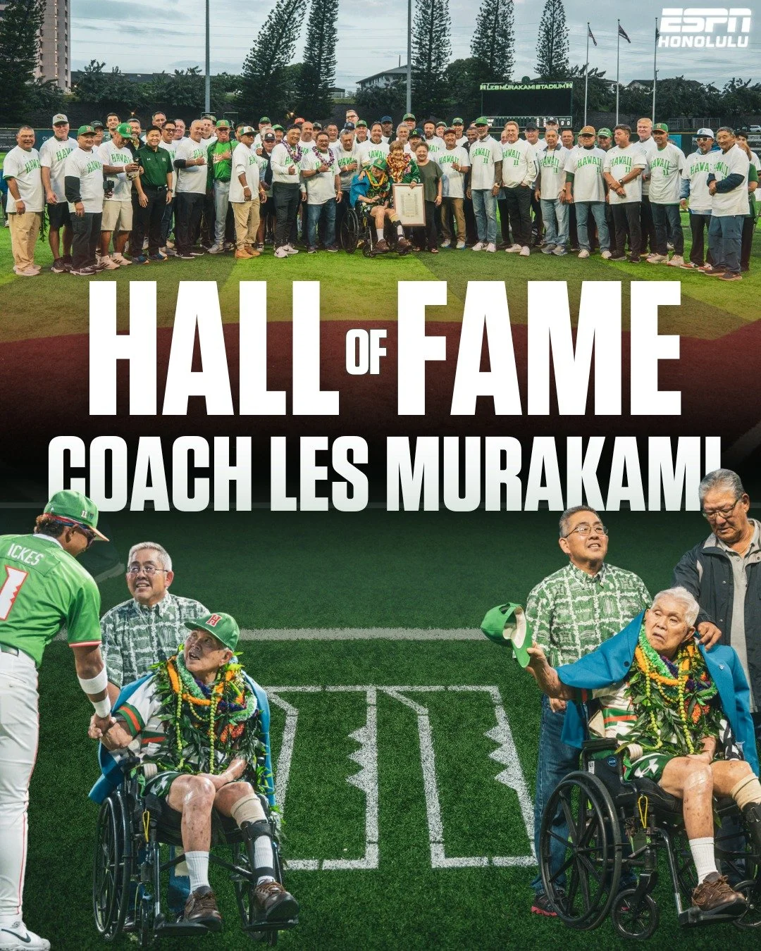 Congratulations to the LEGENDARY Coach Les Murakami for being inducted into the College Baseball Hall of Fame!

#HawaiiBaseball #GoBows
