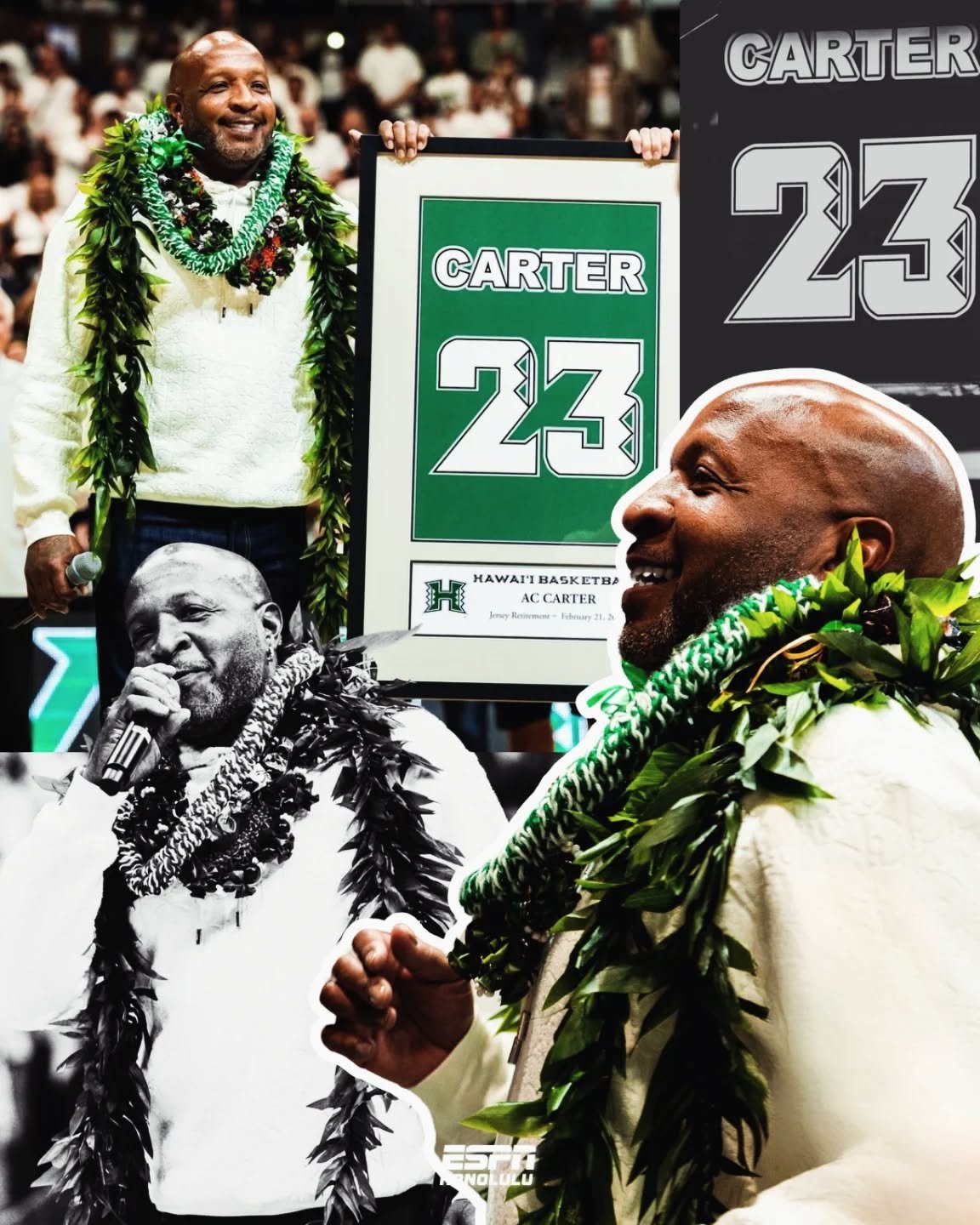AC Carter Night.
No. 23 raised.
Legacy cemented. 🌈🏀

📸 @garin_pog