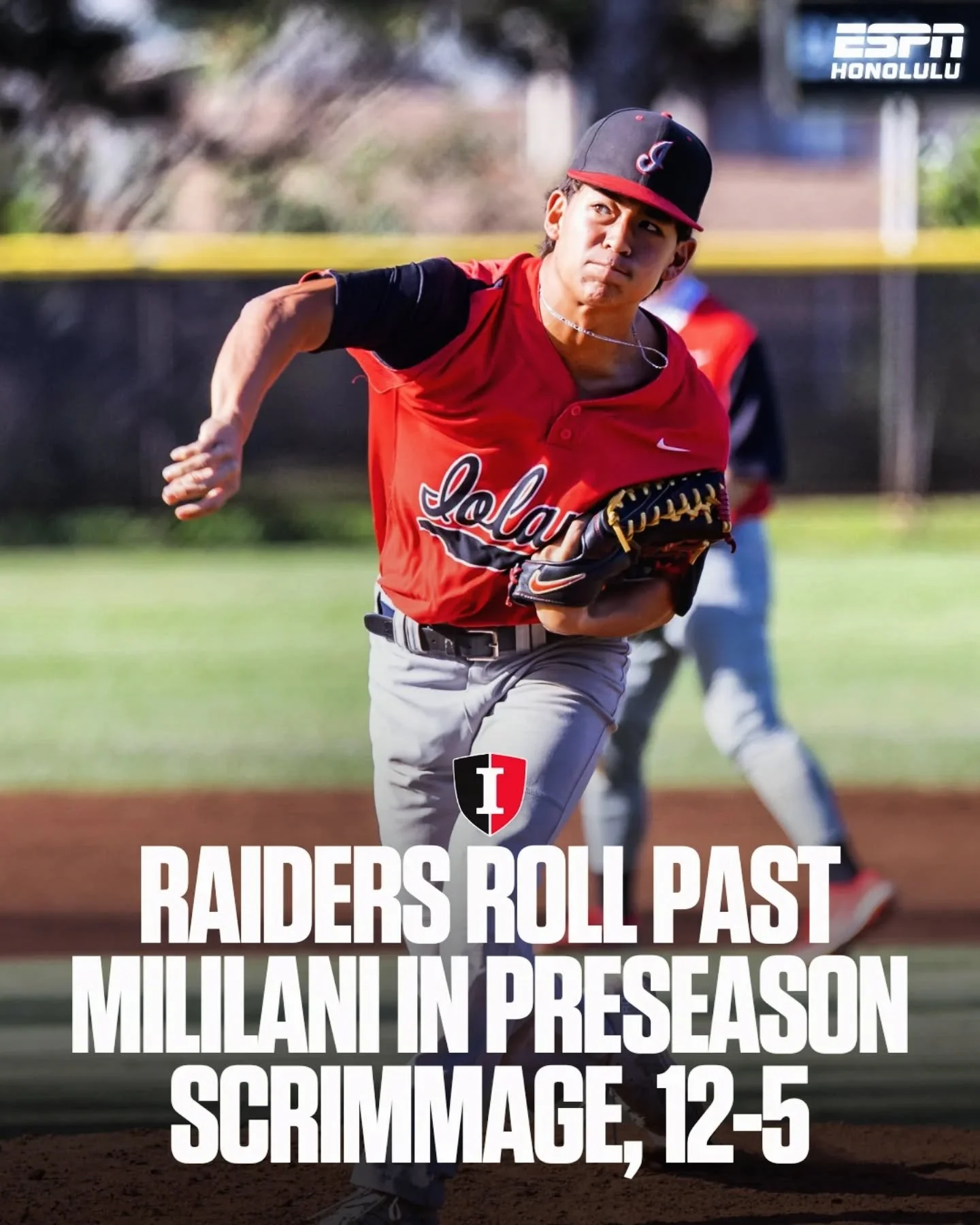 ⚾️ Preseason action.

'Iolani powers past Mililani 12&ndash;5 in a preseason baseball scrimmage as both teams continue preparing for the upcoming season.

📸 @lorimckeownphotography