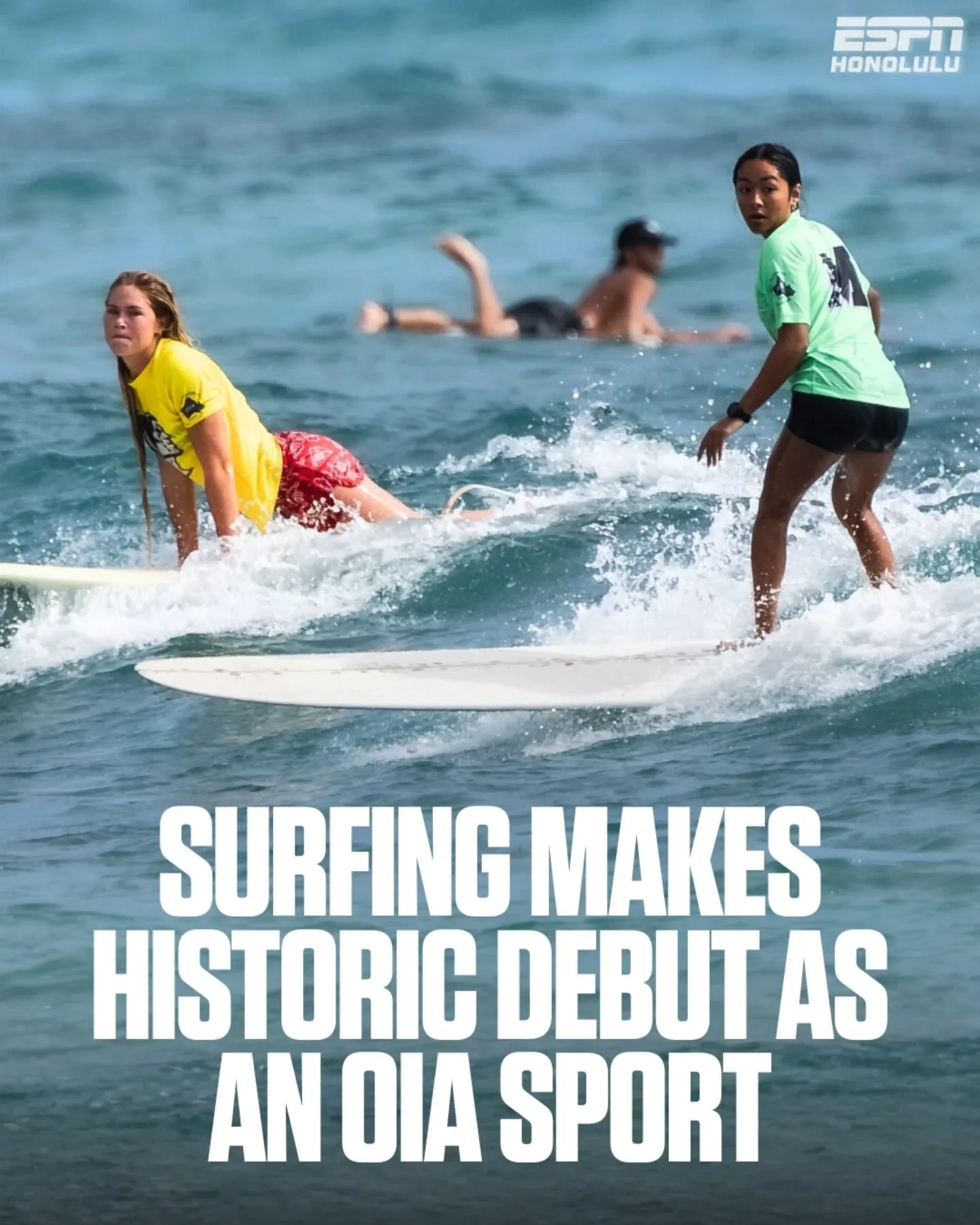 A historic day in the water. 🌊

Student-athletes from across Oʻahu competed today as surfing officially debuted as an OIA sport in the first-ever OIA high school surfing competition.

📸 @d_yasunari