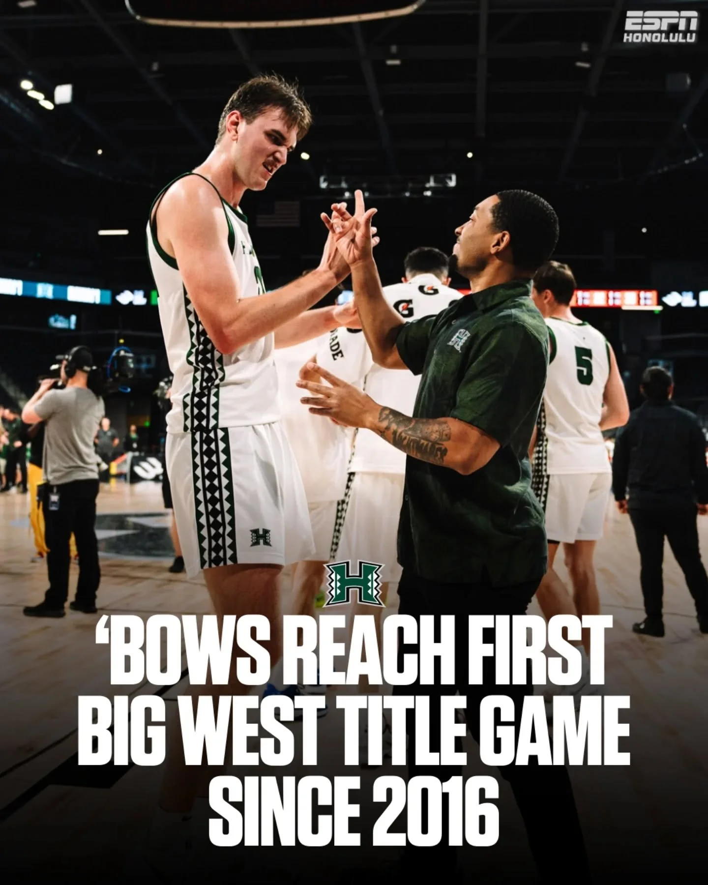 Hawai&lsquo;i defeats Cal State Fullerton 78&ndash;63 to advance to the Big West Championship &mdash; the program&rsquo;s first title game appearance since 2016.

Up next: top-seeded UC Irvine. 🌈🏀

📸 @shootahsav