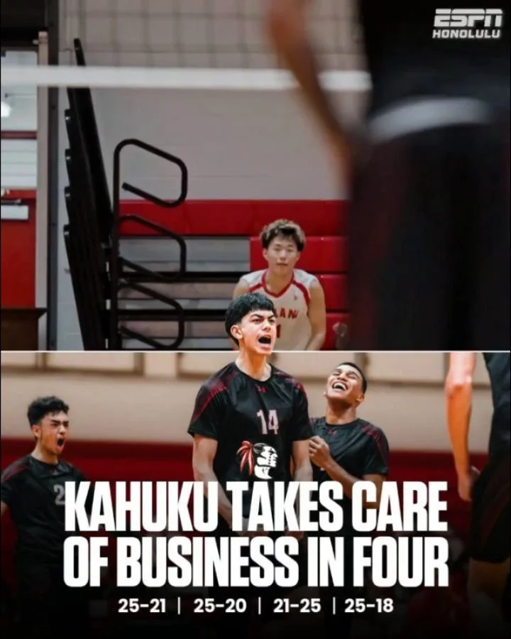 Kahuku starts the season strong. 🏐

The Red Raiders take down Kalani in four sets (25-21, 25-20, 21-25, 25-18) to open the OIA season 1-0.

📸🎥 @yasunariphotography