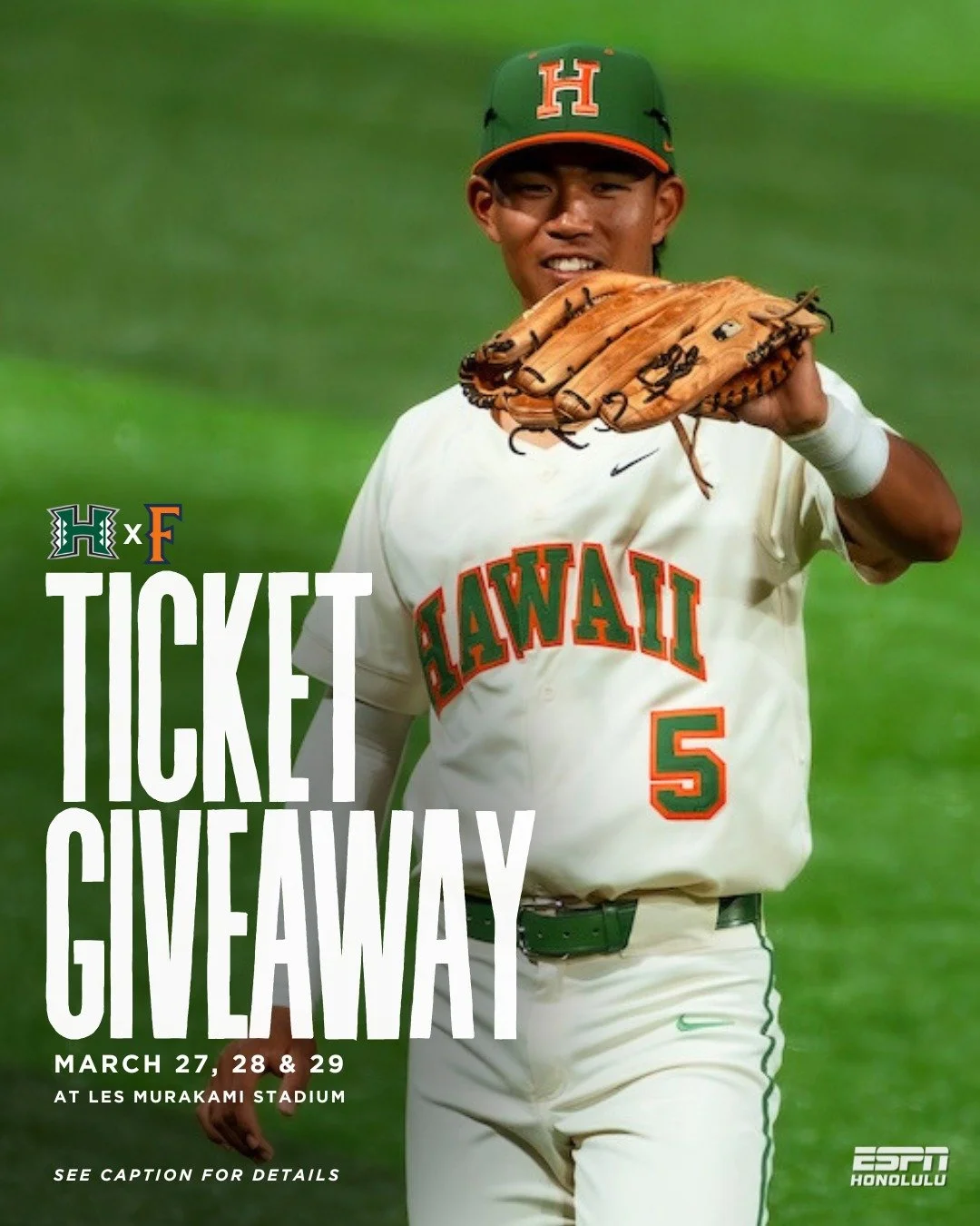 LAST MINUTE TICKET GIVEAWAY ⚾️🌈

Big series at the Les! The 'Bows host Cal State Fullerton this weekend &mdash; don&rsquo;t miss it. 🎟️

We&rsquo;re giving away 4 pairs of tickets to EACH game &mdash; that&rsquo;s 12 total winners!

📅 Friday, 3/27