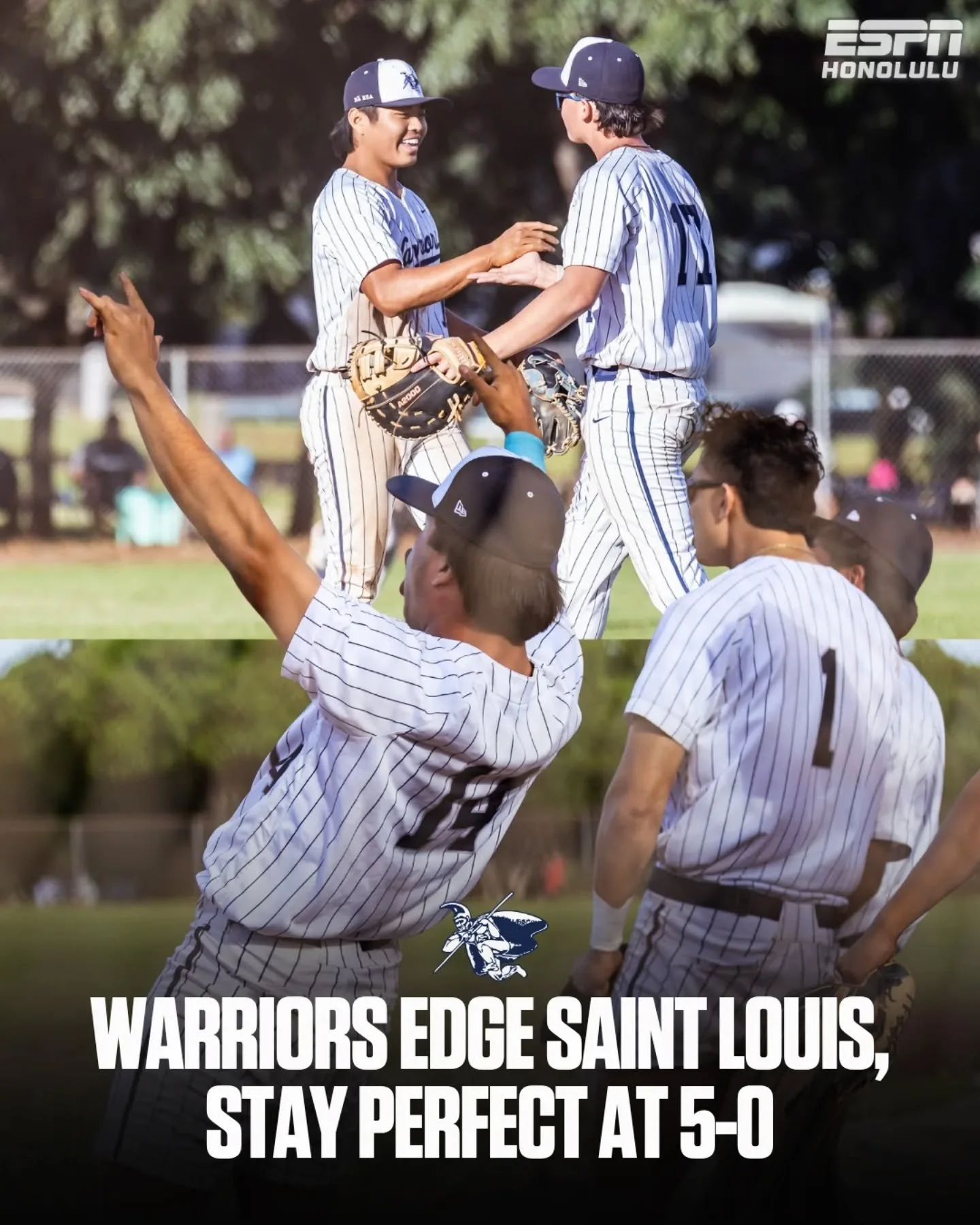 ⚾️ All about the 7th.

Scoreless through six, Kamehameha breaks through late with 2 runs to beat Saint Louis 2-1 and improve to 5-0.

📸 @lorimckeownphotography
