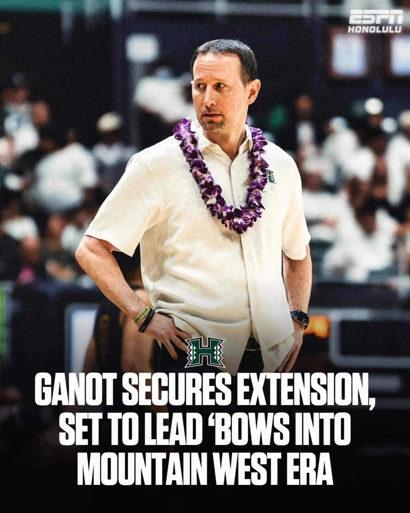 University of Hawai&lsquo;i has reached an agreement in principle on a contract extension with head coach Eran Ganot, fresh off a 24&ndash;9 season and Big West Championship.

Nearly 200 career wins, multiple NCAA Tournament appearances, and now lead