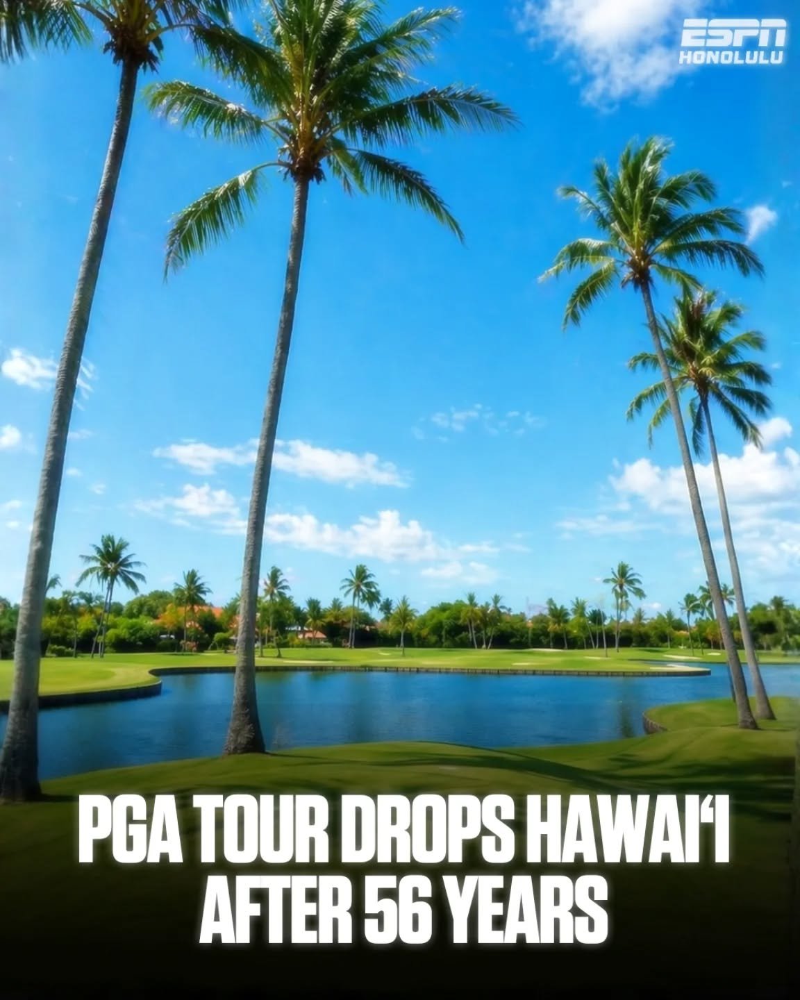 A major change for Hawai&lsquo;i golf. The PGA Tour is leaving the islands in 2027&mdash;ending a 56-year run, with Kapalua out and Waialae&rsquo;s role still uncertain.