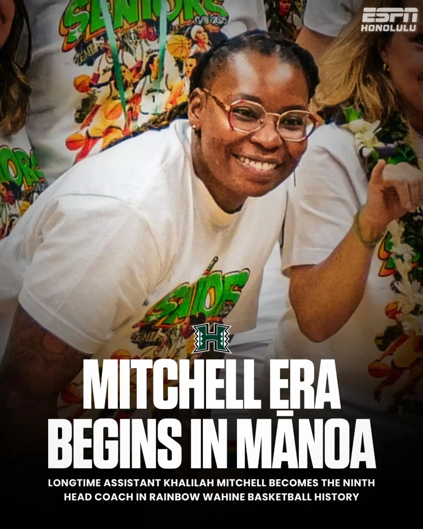 The University of Hawai&lsquo;i has promoted Khalilah Mitchell to head coach of the Rainbow Wahine basketball program, ushering in a new era in Mānoa.

A longtime assistant, Mitchell helped build UH into a Big West contender and now takes over follow