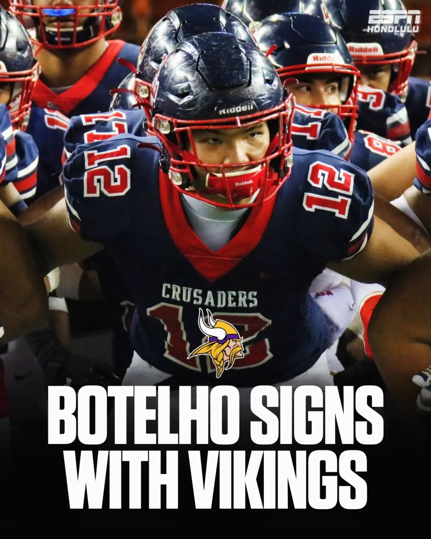 How's this throwback photo?? Saint Louis alum and University of Notre Dame standout Jordan Botelho is headed to the NFL, agreeing to terms with the Minnesota Vikings as an undrafted free agent. 💜💛🏈

The OLB now gets his shot at the next level foll