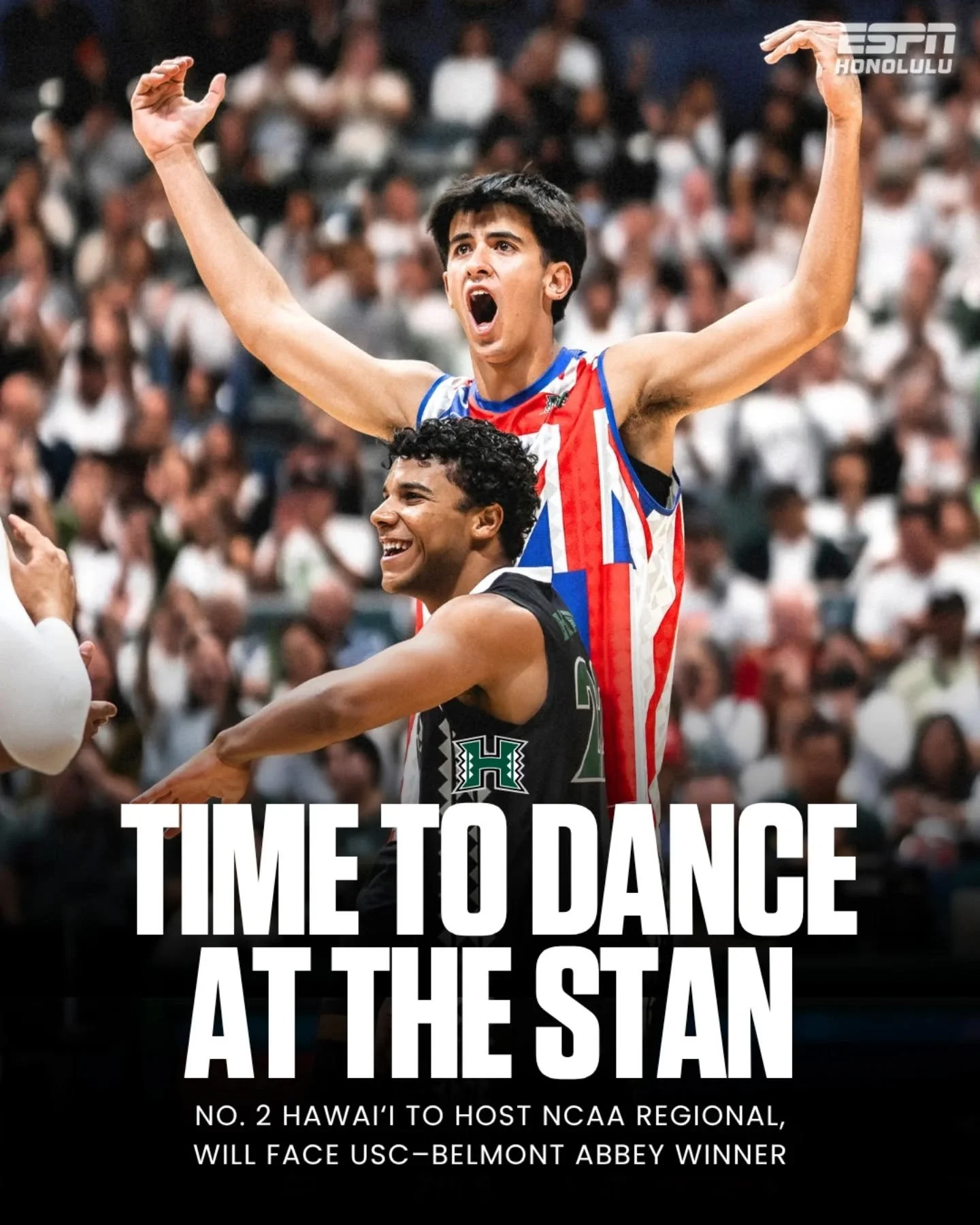 Hawai'i is headed back to the NCAA stage as the No. 2 seed, hosting a three-team regional May 1&ndash;2 at the Bankoh Arena at Stan Sheriff Center.

The &lsquo;Bows will face the winner of USC&ndash;Belmont Abbey in Saturday&rsquo;s regional final.

