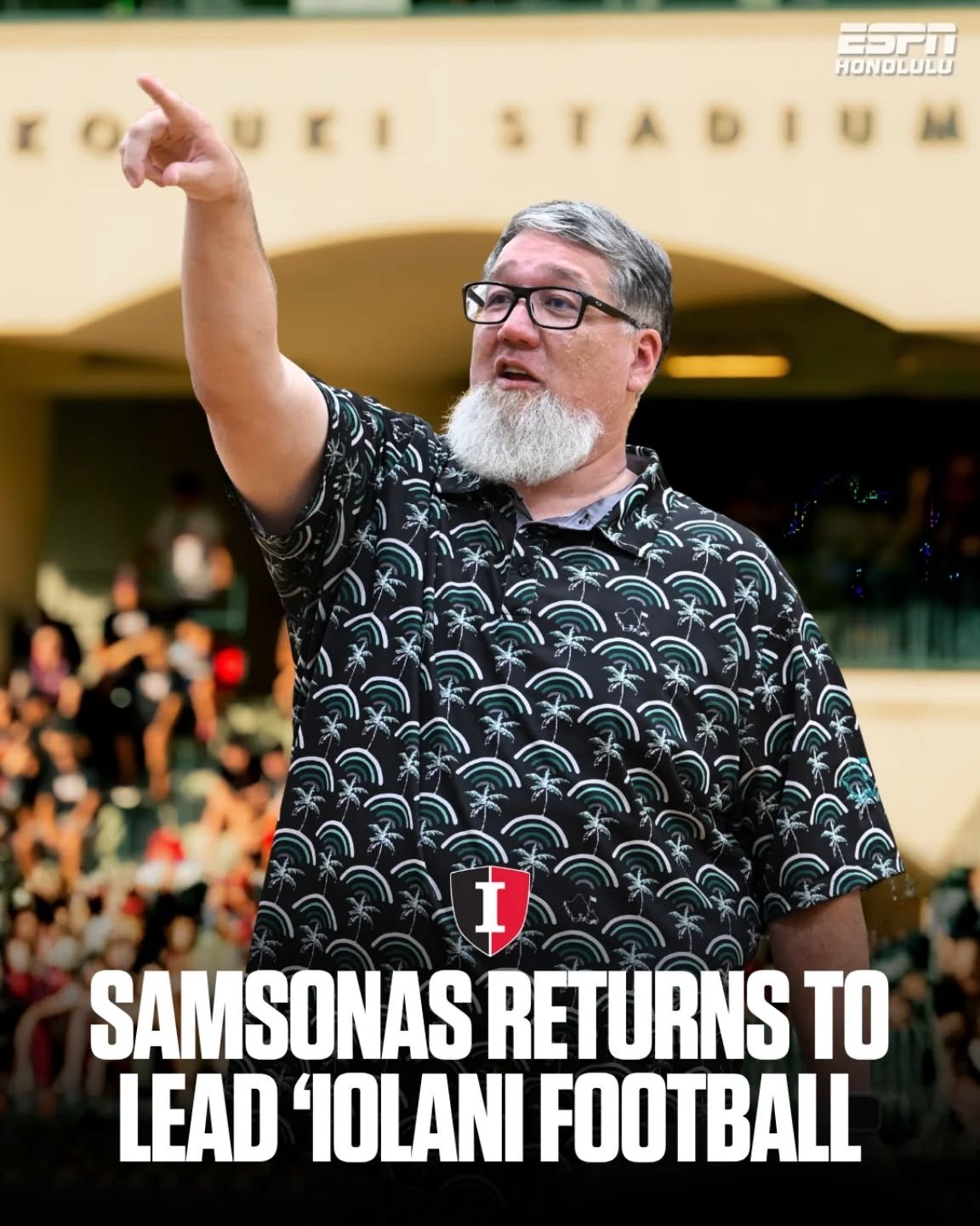 A new era begins at &lsquo;Iolani School. 🏈

'Iolani alum Patrick Samsonas &rsquo;93 has been named the program&rsquo;s next head football coach, becoming the eighth in school history and continuing a proud tradition of alumni leading the program.

