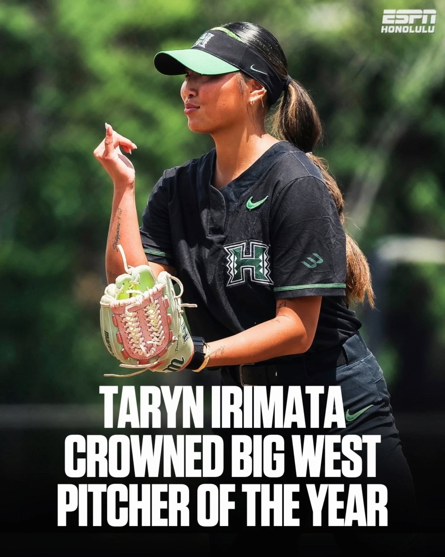 Campbell alum Taryn Irimata has been crowned the Big West Pitcher of the Year after a dominant sophomore season for Hawai&lsquo;i. 🌈🥎

The &lsquo;Ewa Beach native led the conference with a 2.21 ERA and closed the regular season on a six-game win st