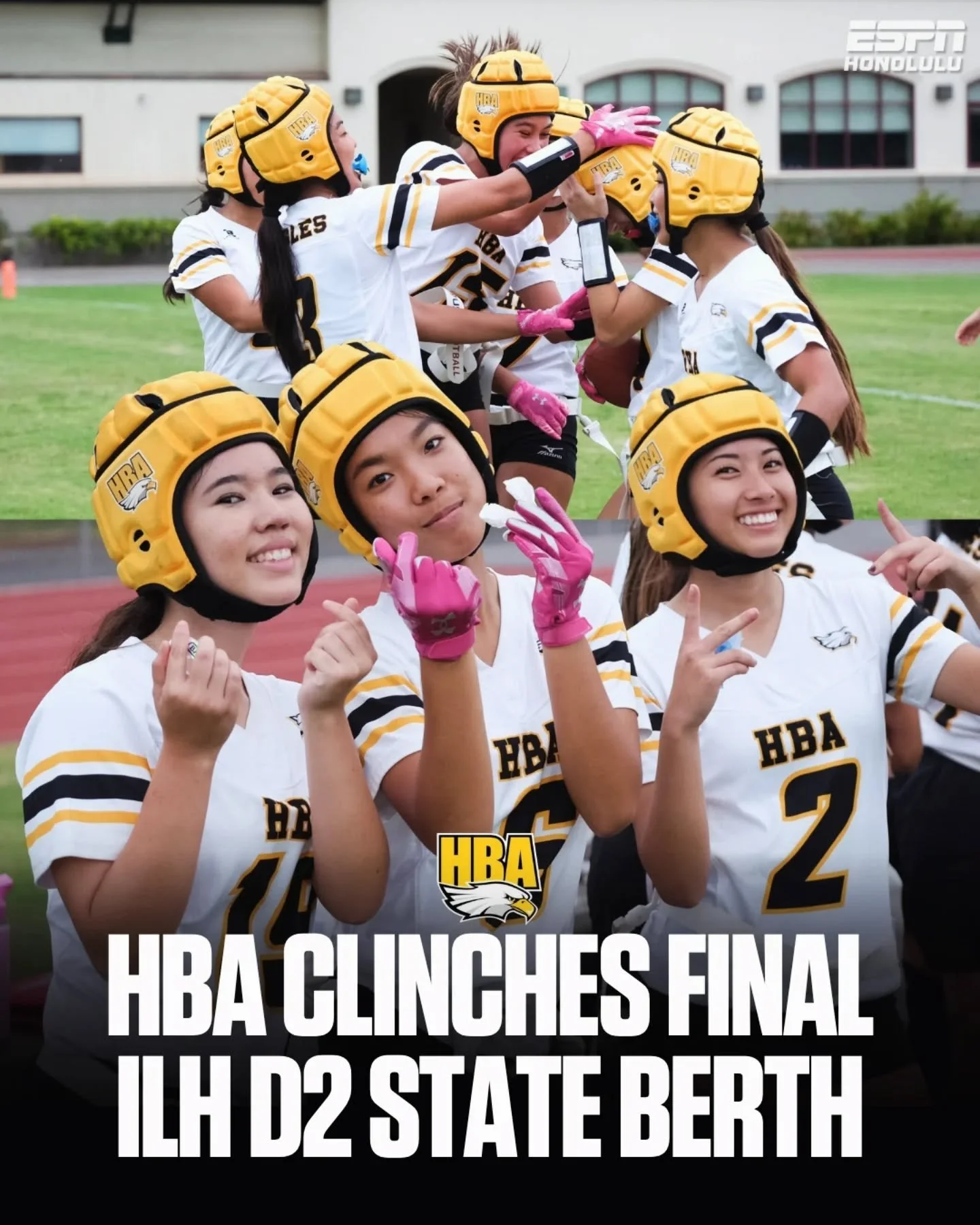 HBA is headed to the HHSAA D2 state tournament! 🦅🏈

The Eagles clinched the final ILH D2 state berth with a 21-7 win over Hawaiian Mission on Wednesday.

📸 @shutterproof_808