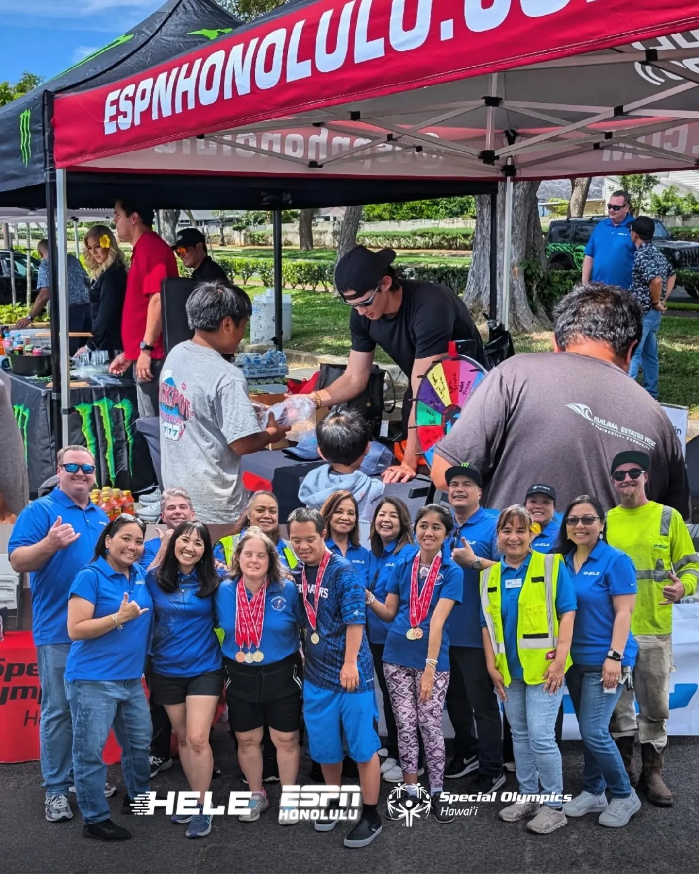 Mahalo to everyone who stopped by the ESPN Honolulu Van Stop at @helegas Town Center of Mililani to support @sohawaii 💙

Big shout-out to Monster, Powerade, Waikoko Coconut Water, Mountain Dew, and Pepsi for being part of an awesome day filled with 