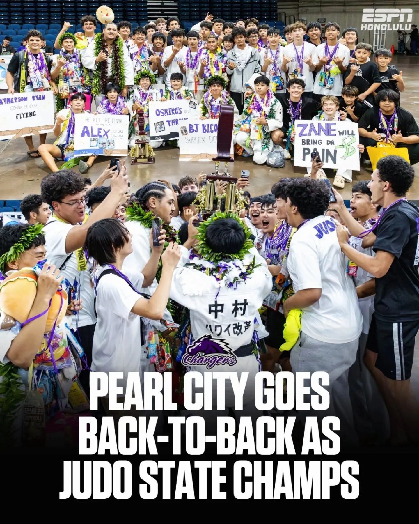 Pearl City does it again. 🥋🏆

The Chargers are back-to-back HHSAA Boys Judo State Champions after defending their crown and finishing on top once again. 🔥

📸 @lorimckeownphotography