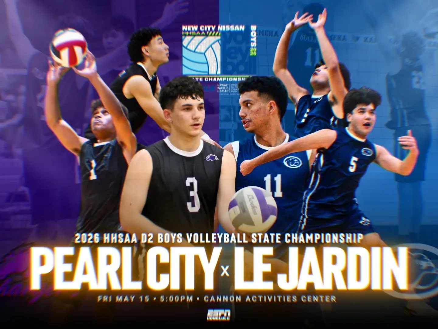 DII State title on the line! 🏐🏆

Pearl City looks to bring home another championship after winning it in 2022, while Le Jardin is chasing the program&rsquo;s first-ever state title.

🗓️ Friday, May 15
🕔 5 PM
📍 Cannon Activities Center 
📻 Listen
