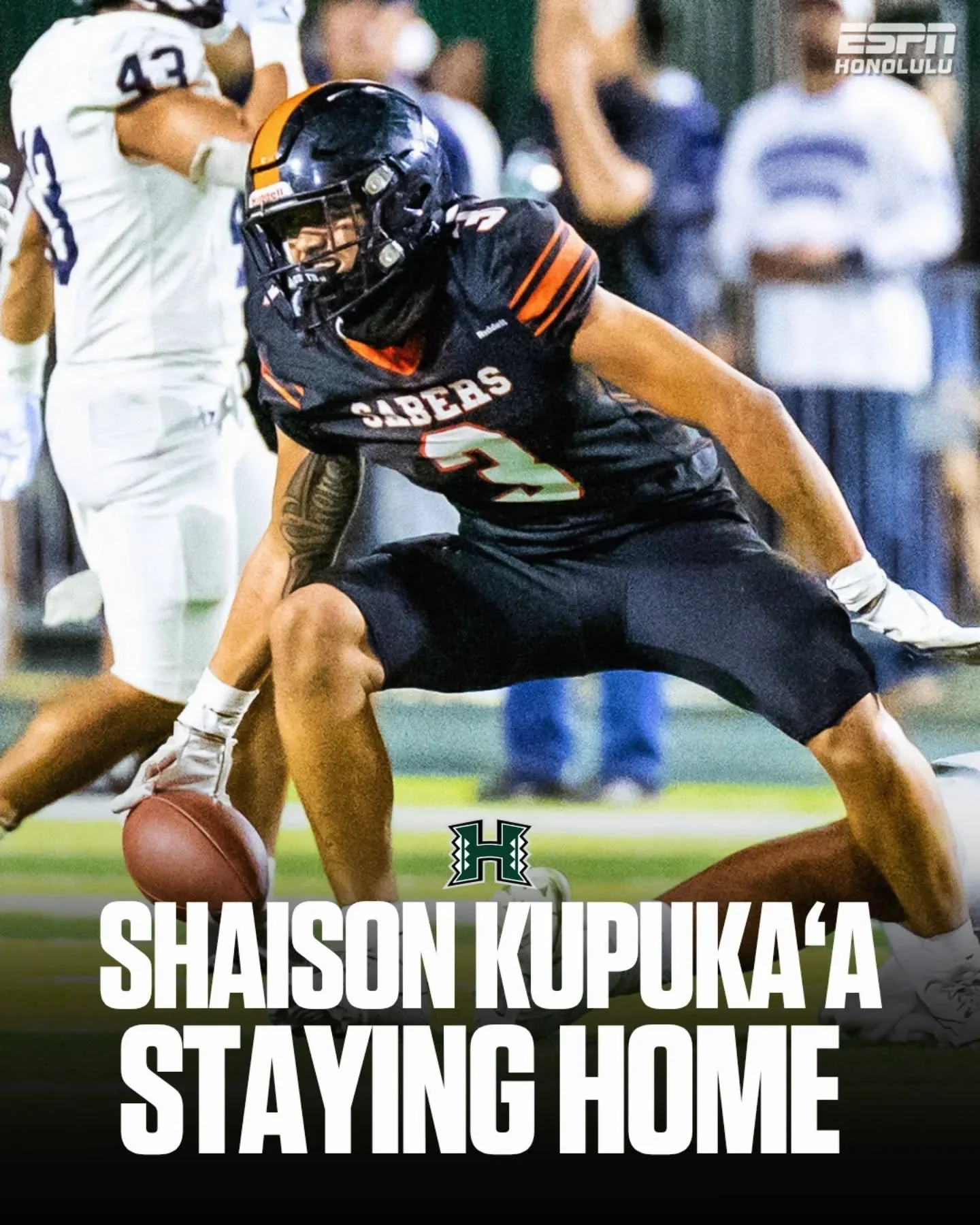 Campbell standout Shaison Kupuka'a is staying home. 🌈🏈

The 2027 3-star WR has committed to Hawai&lsquo;i after a breakout junior season in which he totaled 34 receptions for 730 yards and 11 touchdowns.

Kupuka'a also made an impact defensively, r