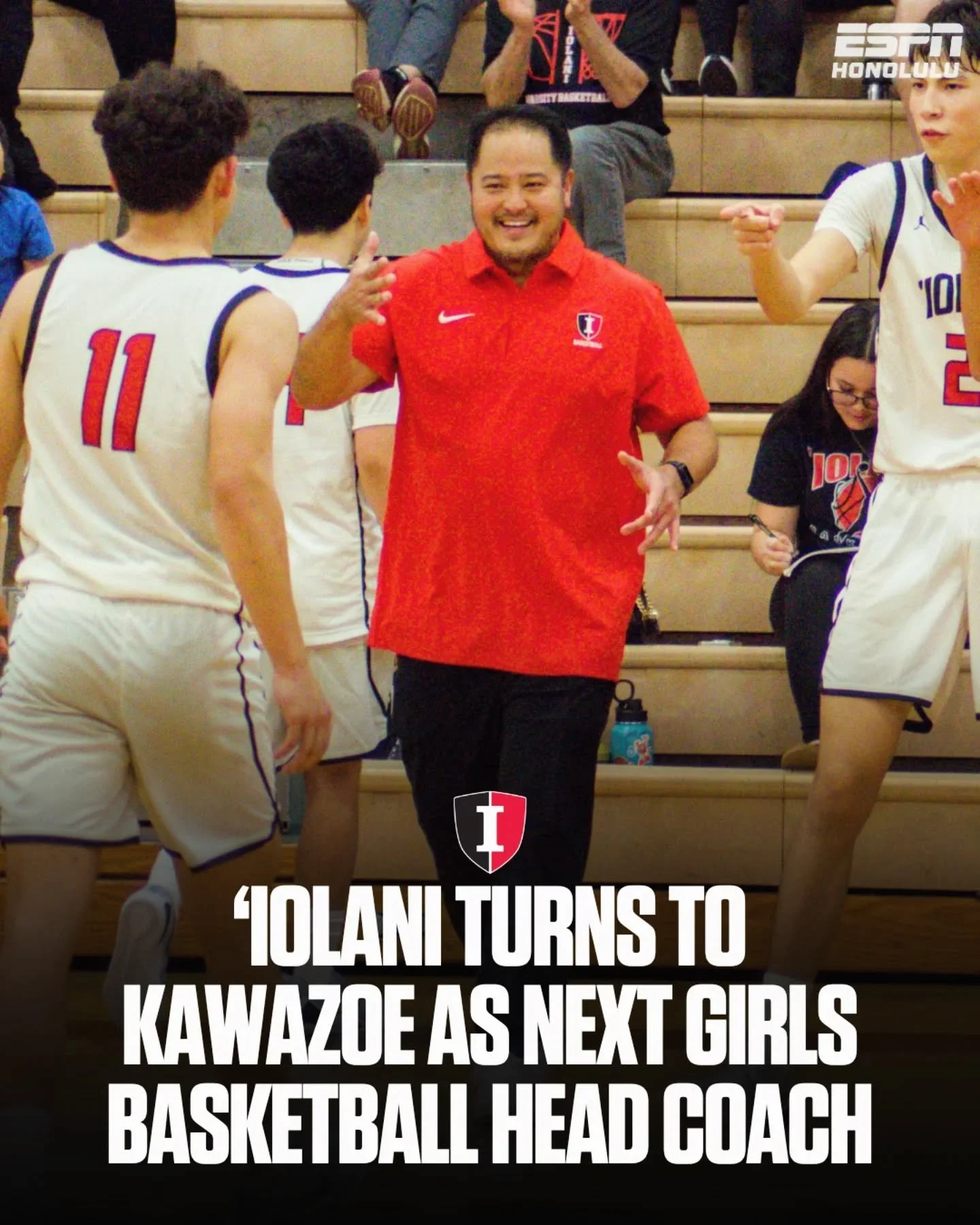 A new chapter begins for the Raiders 🏀

Branden Kawazoe has officially been named the next head coach of the 'Iolani girls basketball program following the departure of longtime coach Dean Young.

The Waiakea alum and former BIIF Player of the Year 