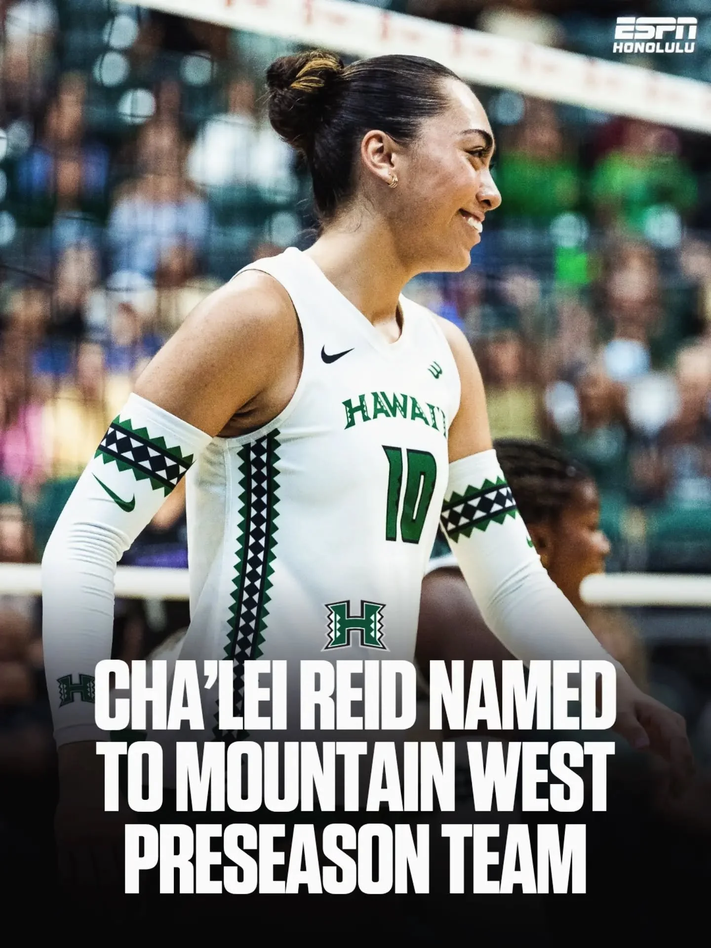 #ICYMI: Hawaii's Cha&rsquo;lei Reid is earning preseason recognition ahead of the Rainbow Wahine&rsquo;s first season in the Mountain West.

The sophomore outside hitter was named to the 2026 Mountain West Preseason Team after leading Hawaiʻi with 33