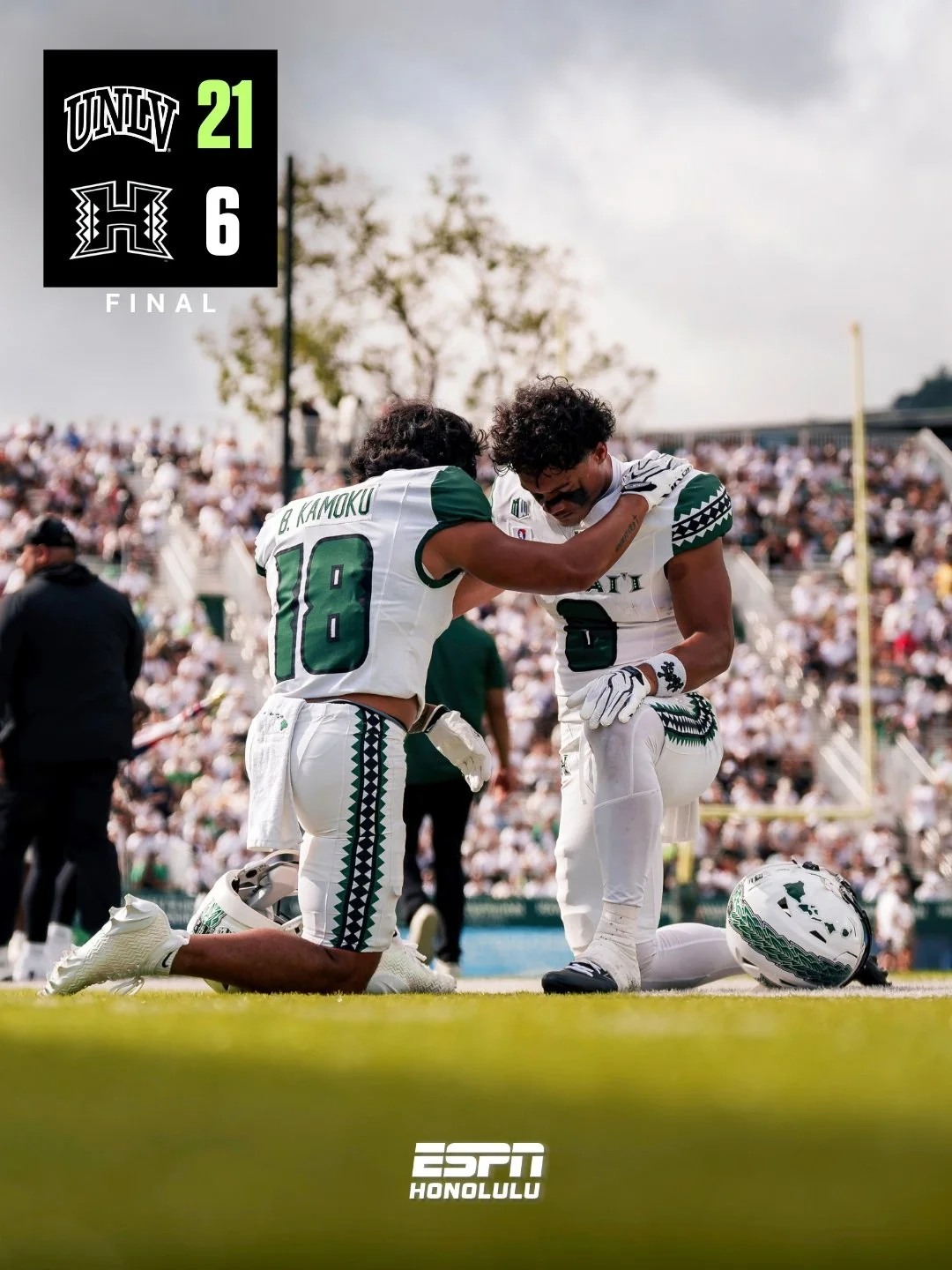 The Rainbow Warriors fall to UNLV, 21-6, and will look to bounce back against New Mexico State on Sept. 12.

📸 @yasunariphotography