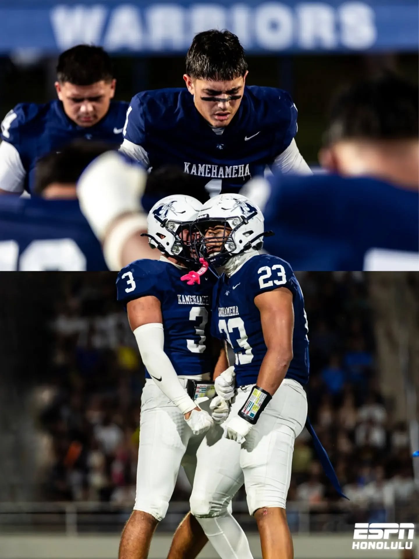 FIRST ILH WIN ✅

Kamehameha picks up its first ILH win of the season with a 16-6 victory over Punahou.

The Warriors are back in action Sept. 26 against Saint Louis. 🏈

📸 @garin_pog