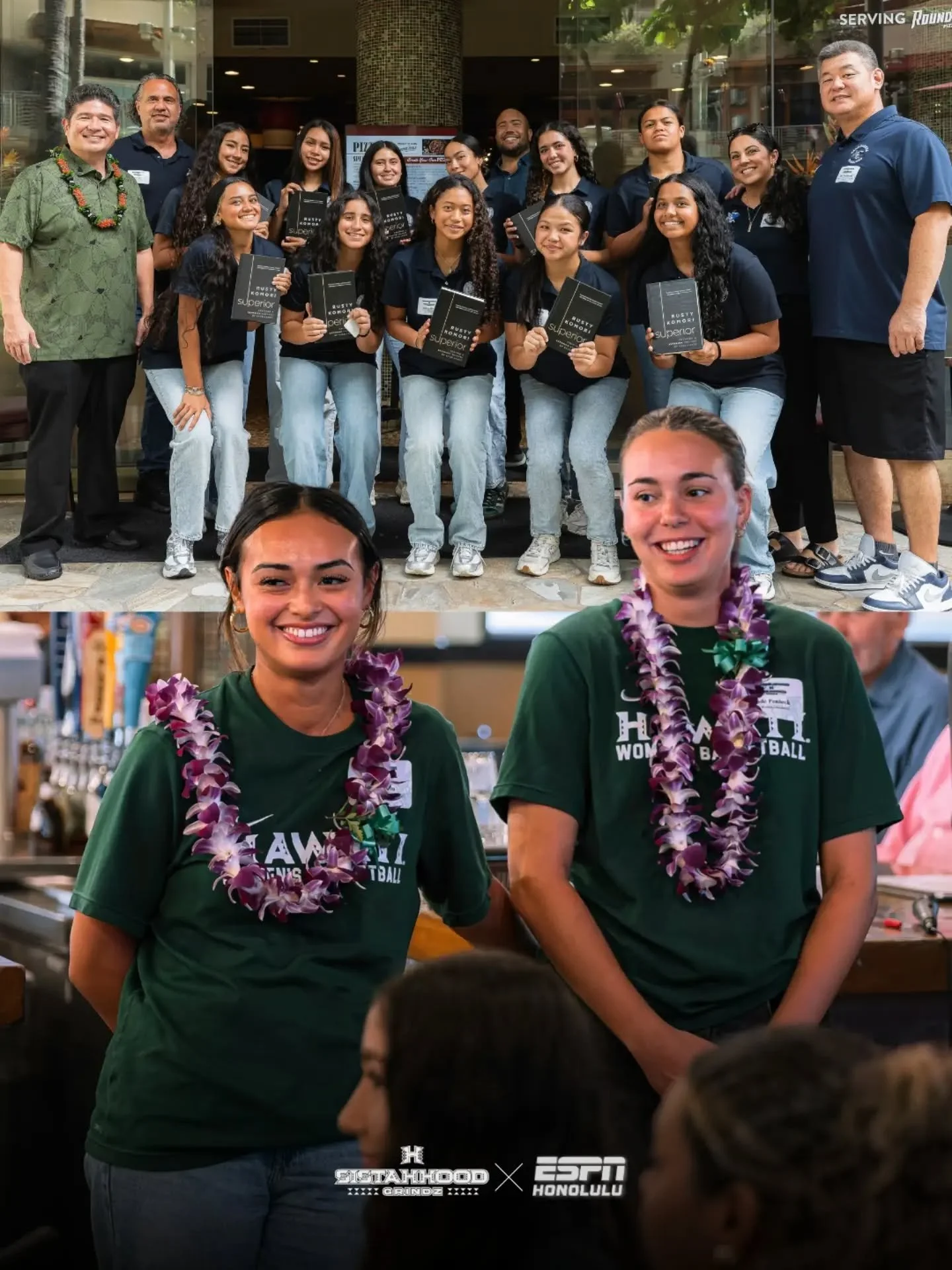 Another special Sistahhood Grindz gathering, bringing generations of Hawai&lsquo;i basketball players together 🏀🌺

The University of Hawai&lsquo;i Rainbow Wahine basketball team connected with the Kamehameha varsity girls basketball team for an opp