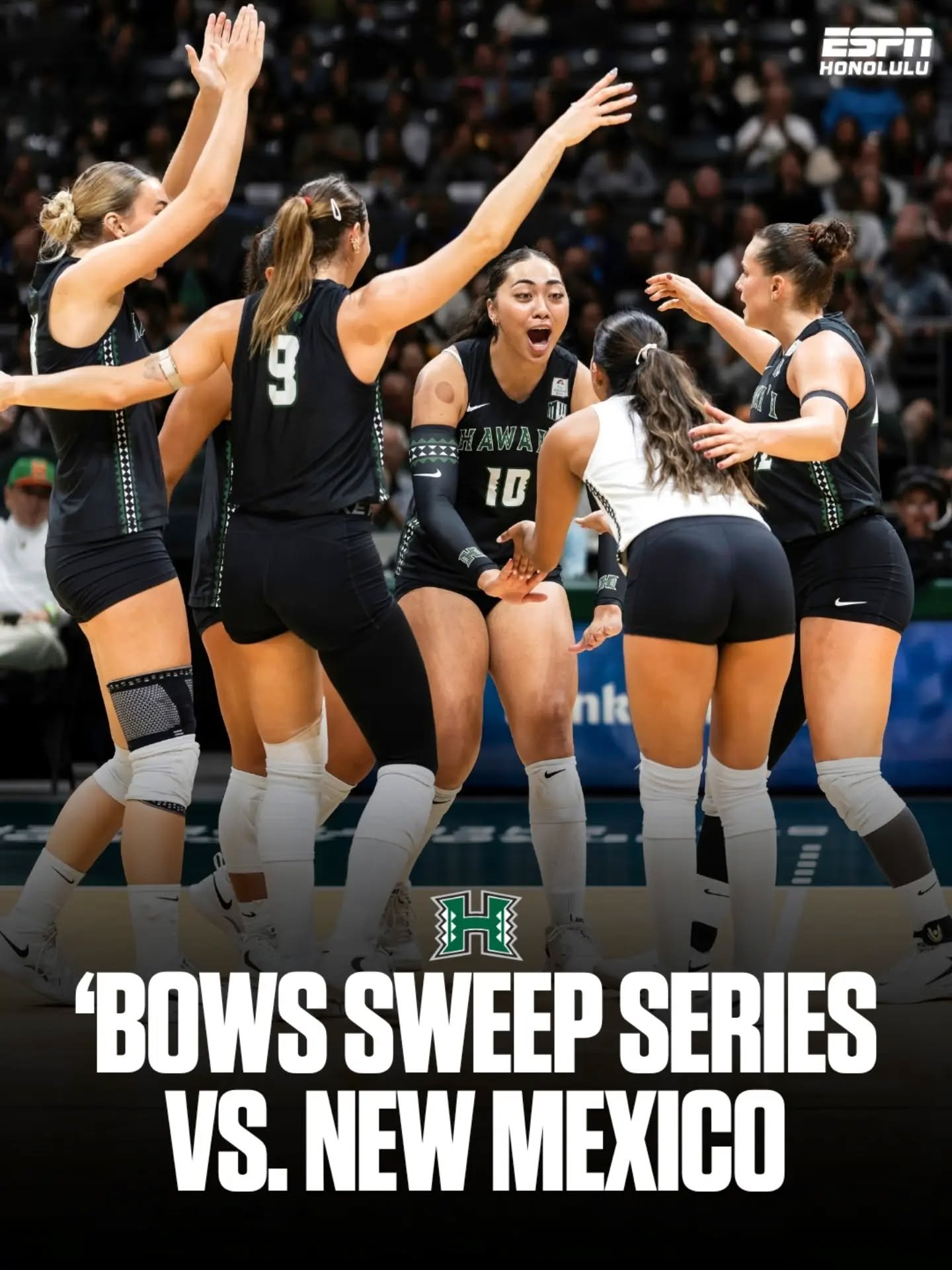 The Rainbow Wahine swept New Mexico for the second straight night, opening Mountain West play 2-0! 🧹🌈🏐

Panna Ratkai led Hawaiʻi with 15 kills, while Victoria Leyva recorded a match-high 18 digs in Saturday&rsquo;s 25-20, 25-18, 25-18 win.

Up nex