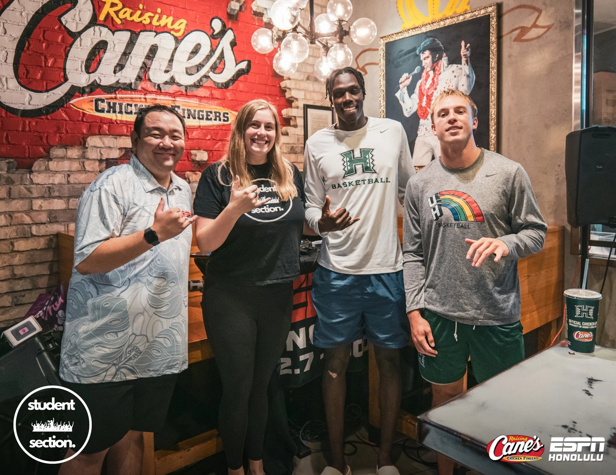 STUDENT SECTION IS BACK!!

Mahalo to our first pair of guests, UH men&rsquo;s basketball players Bol Dengdit and Chance Trujillo!!